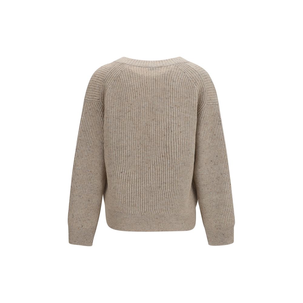 Brunello Cucinelli Beige Kaschmir-Sweatshirt