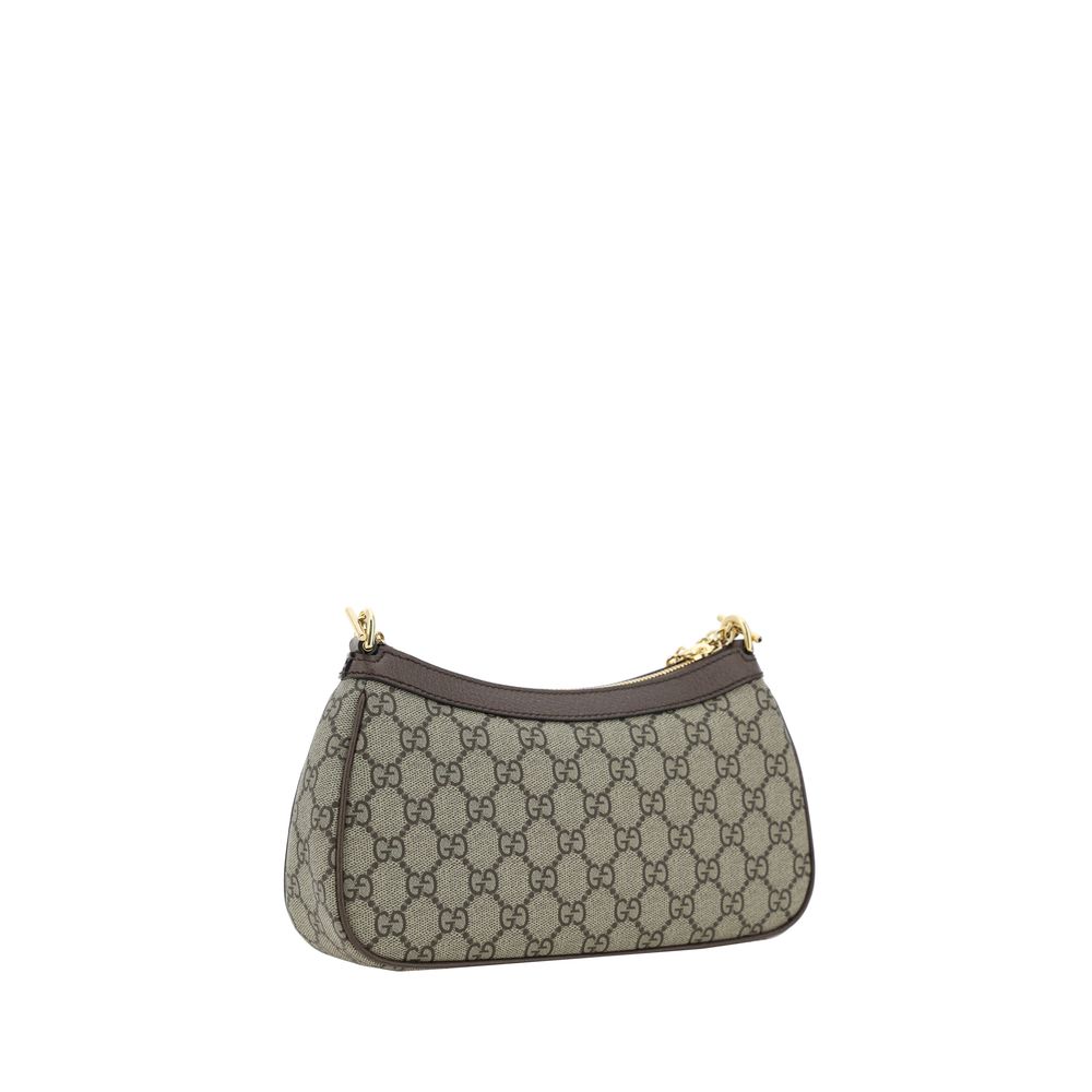 Gucci Braune Baumwoll-Umhängetasche