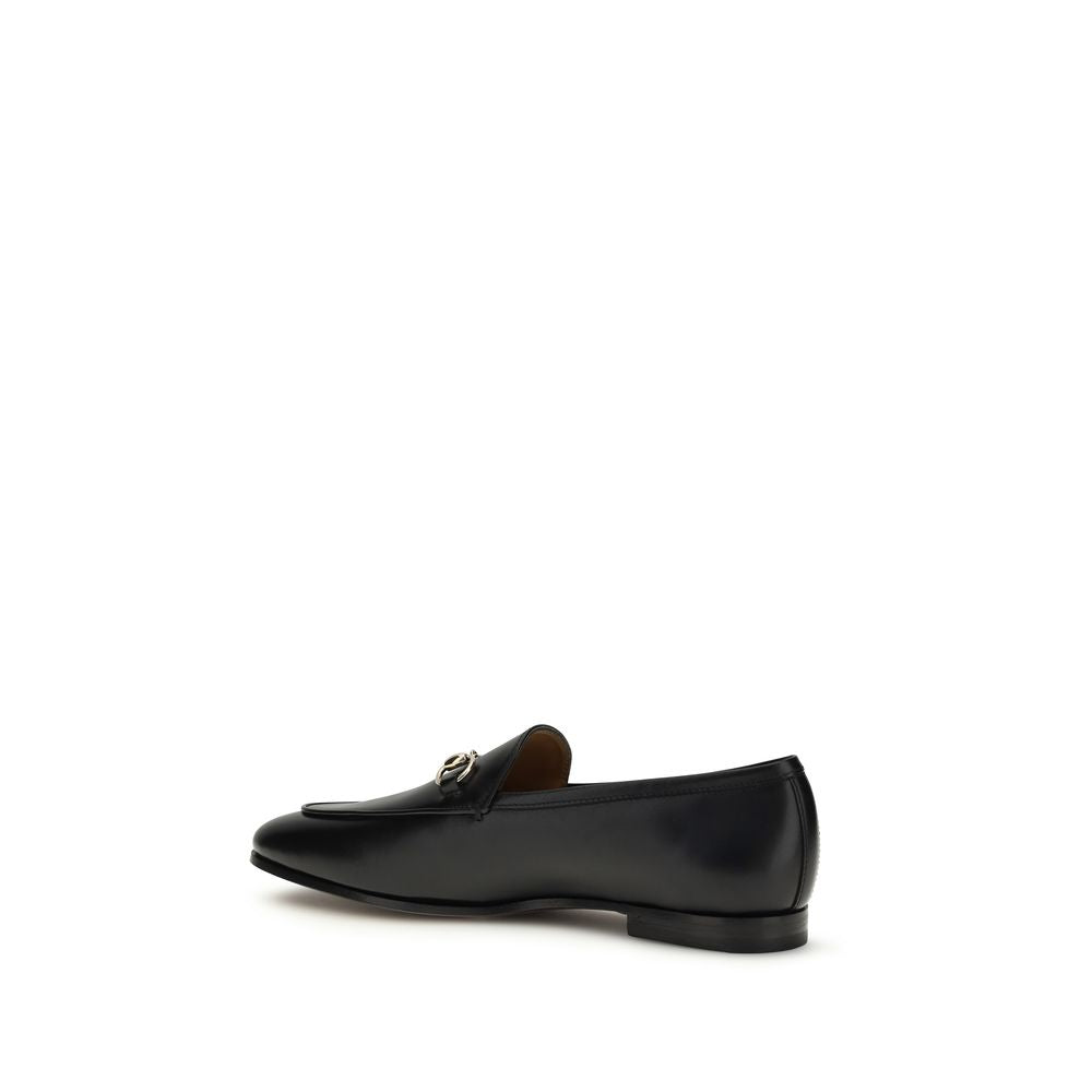 Gucci Schwarze "Bos Taurus" Kalbsleder Loafer zum Hineinschlüpfen