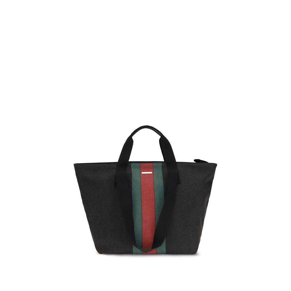 Gucci Schwarze Stoffhandtasche