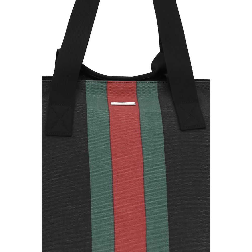 Gucci Schwarze Stoffhandtasche