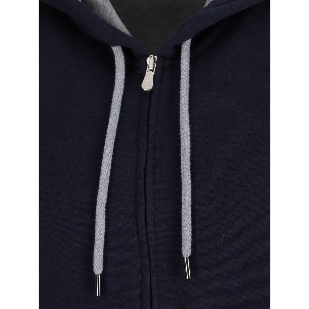 Brunello Cucinelli Blauer Baumwoll-Sweatshirt