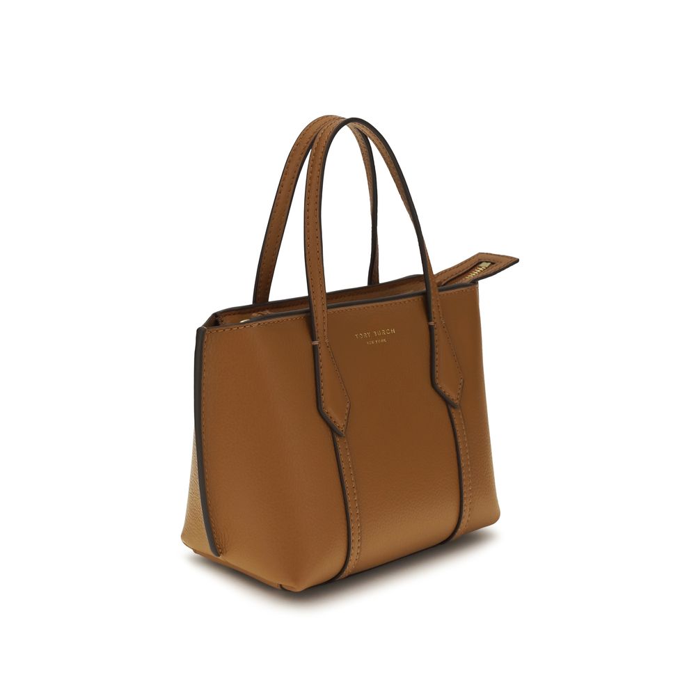 Tory Burch Braune Kalbsleder Bos Taurus Schultertasche