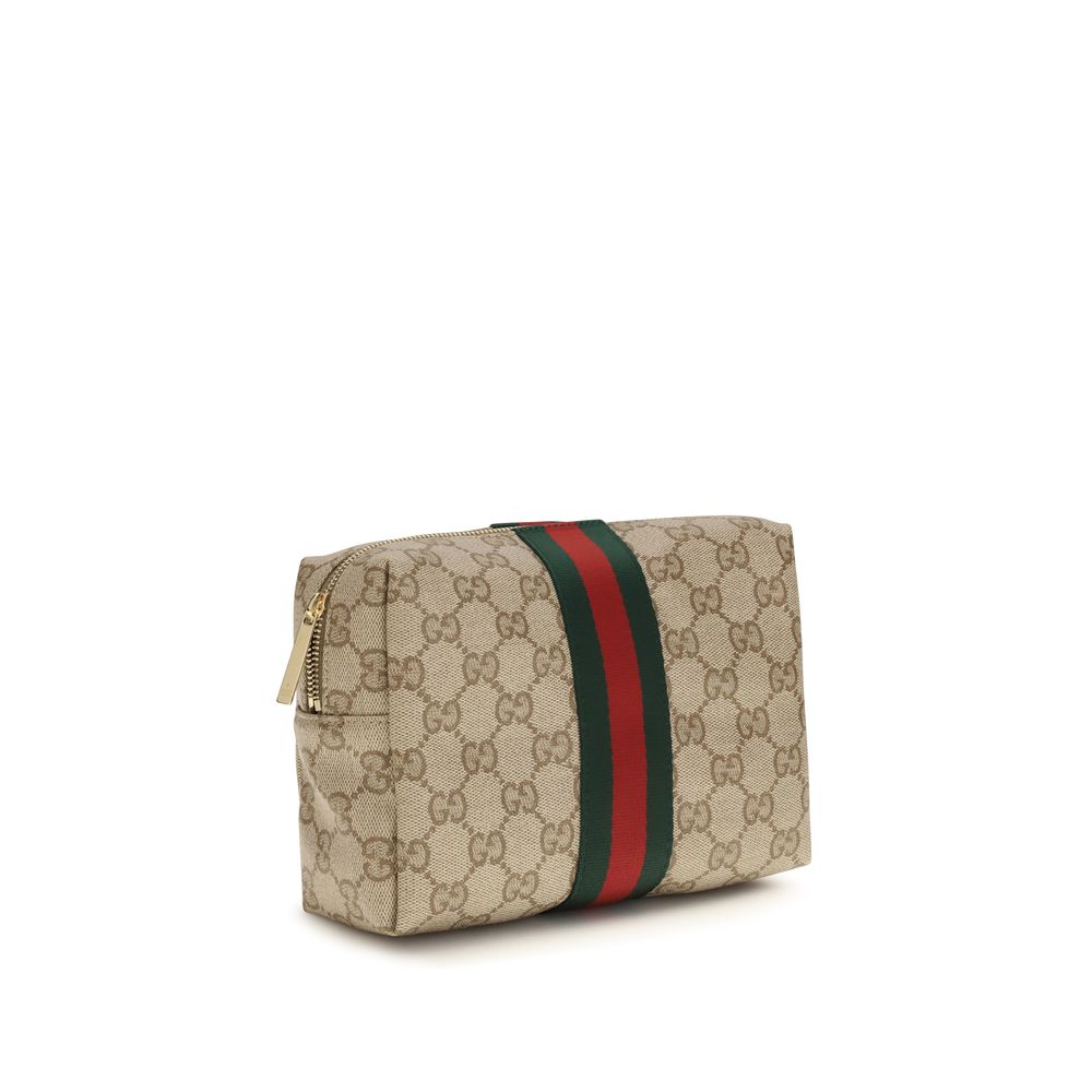 Gucci Beige Stoff-Portemonnaie