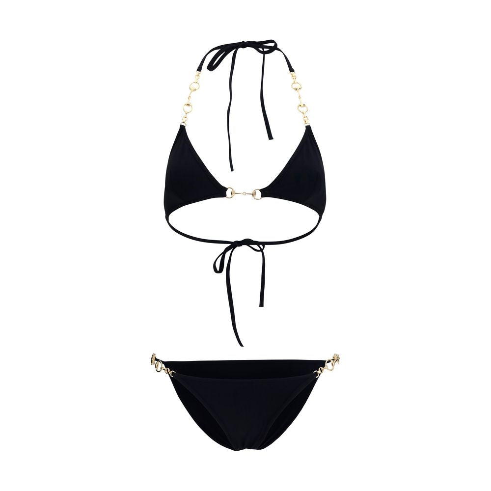 Gucci Schwarzer Bikini aus Polyamid