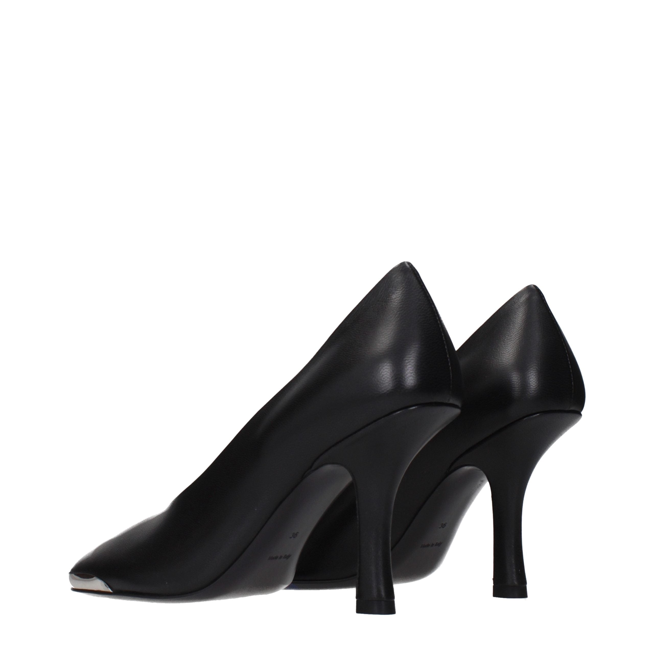 Burberry Schwarze Leder Pumps mit hohem Absatz