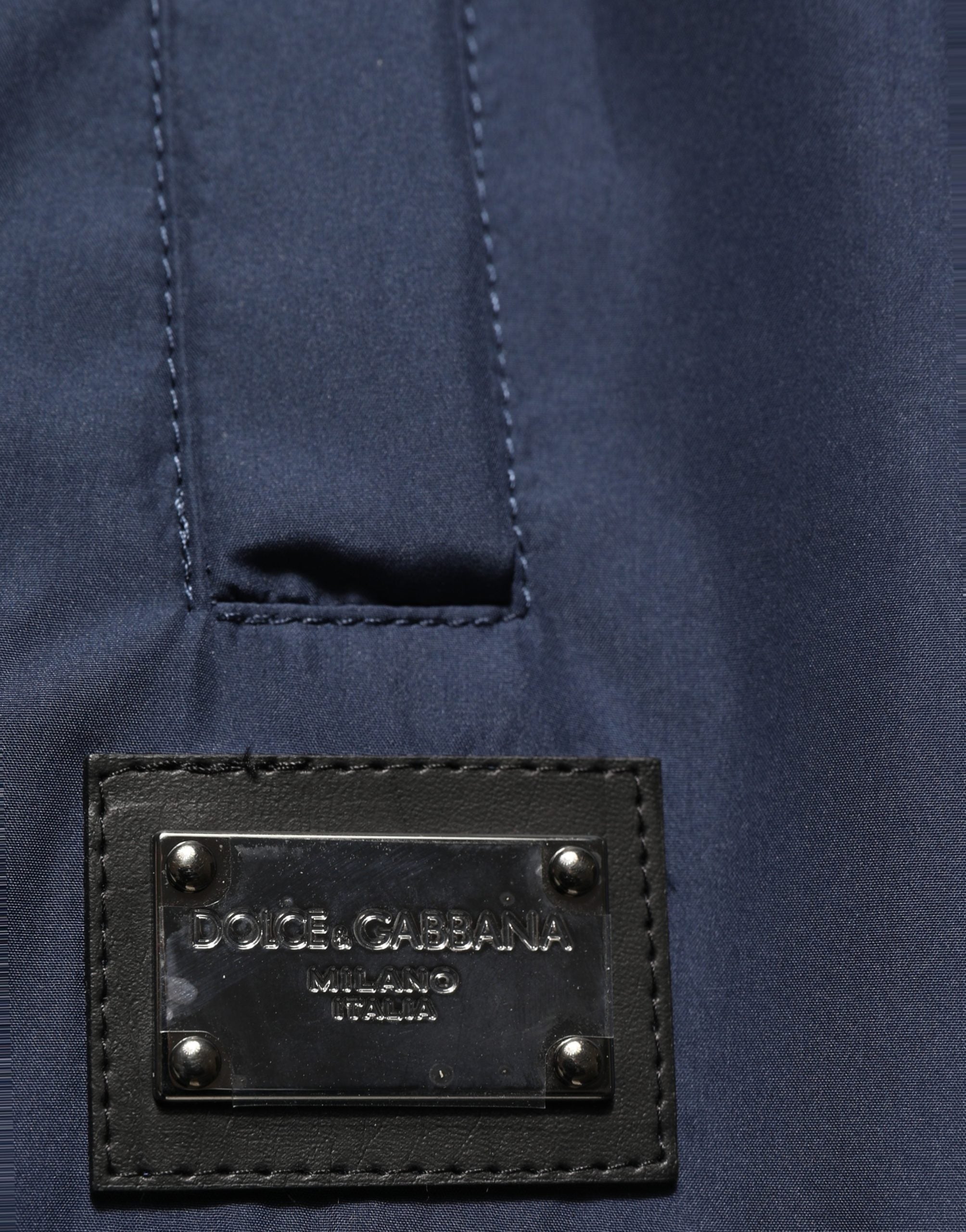 Dolce & Gabbana Dunkelblaue Jogginghose aus Polyester