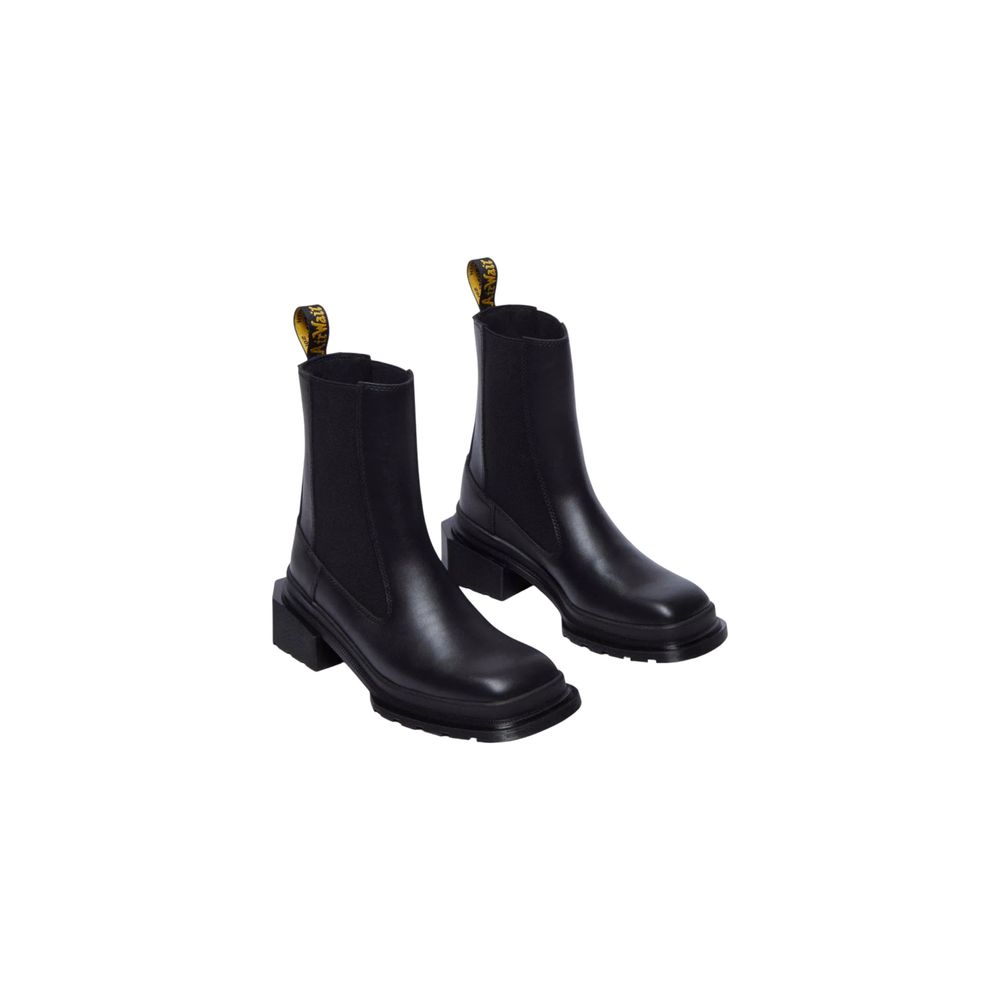 Dr. Martens Schwarze Leder-Stiefeletten