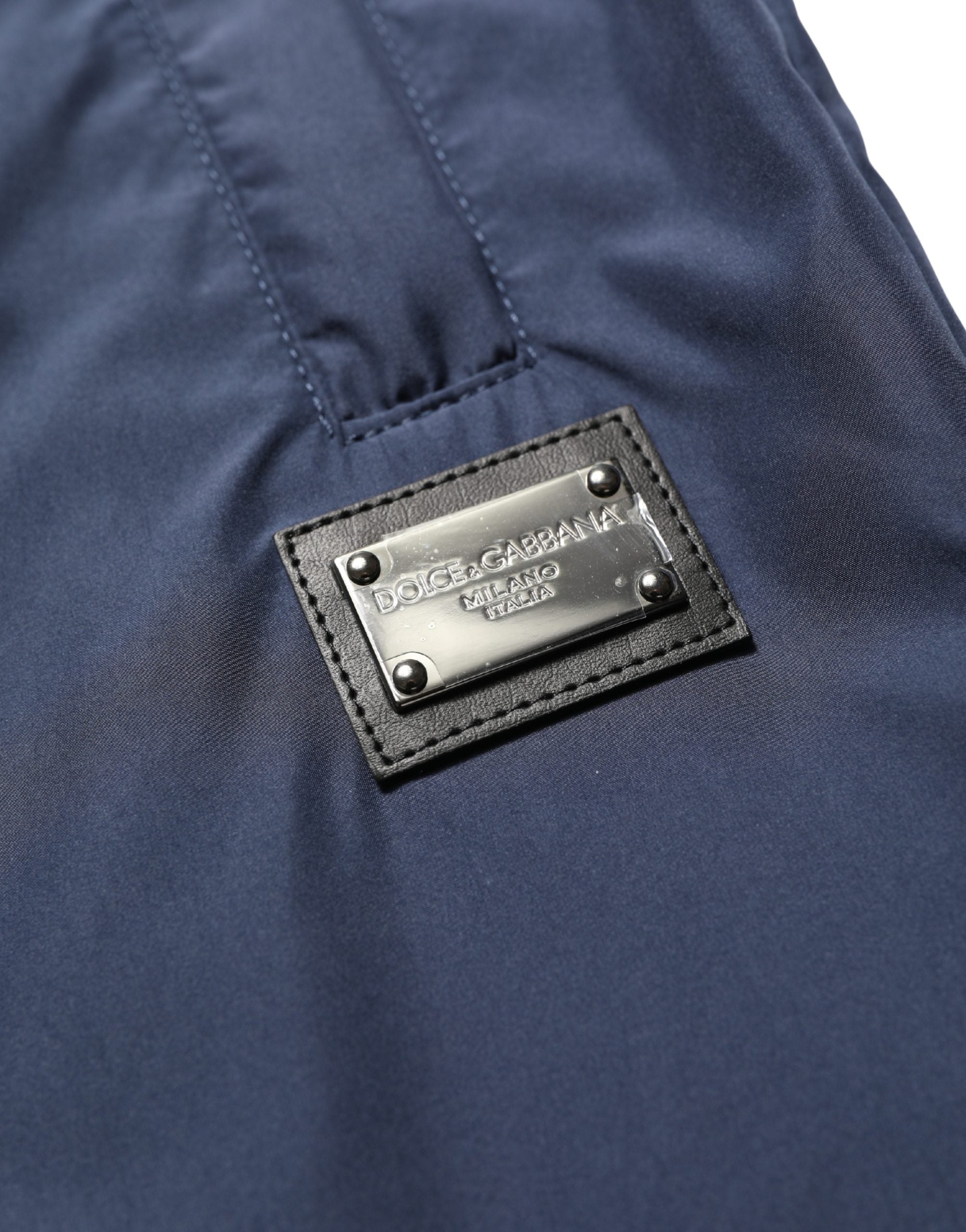 Dolce & Gabbana Dunkelblaue Jogginghose aus Polyester