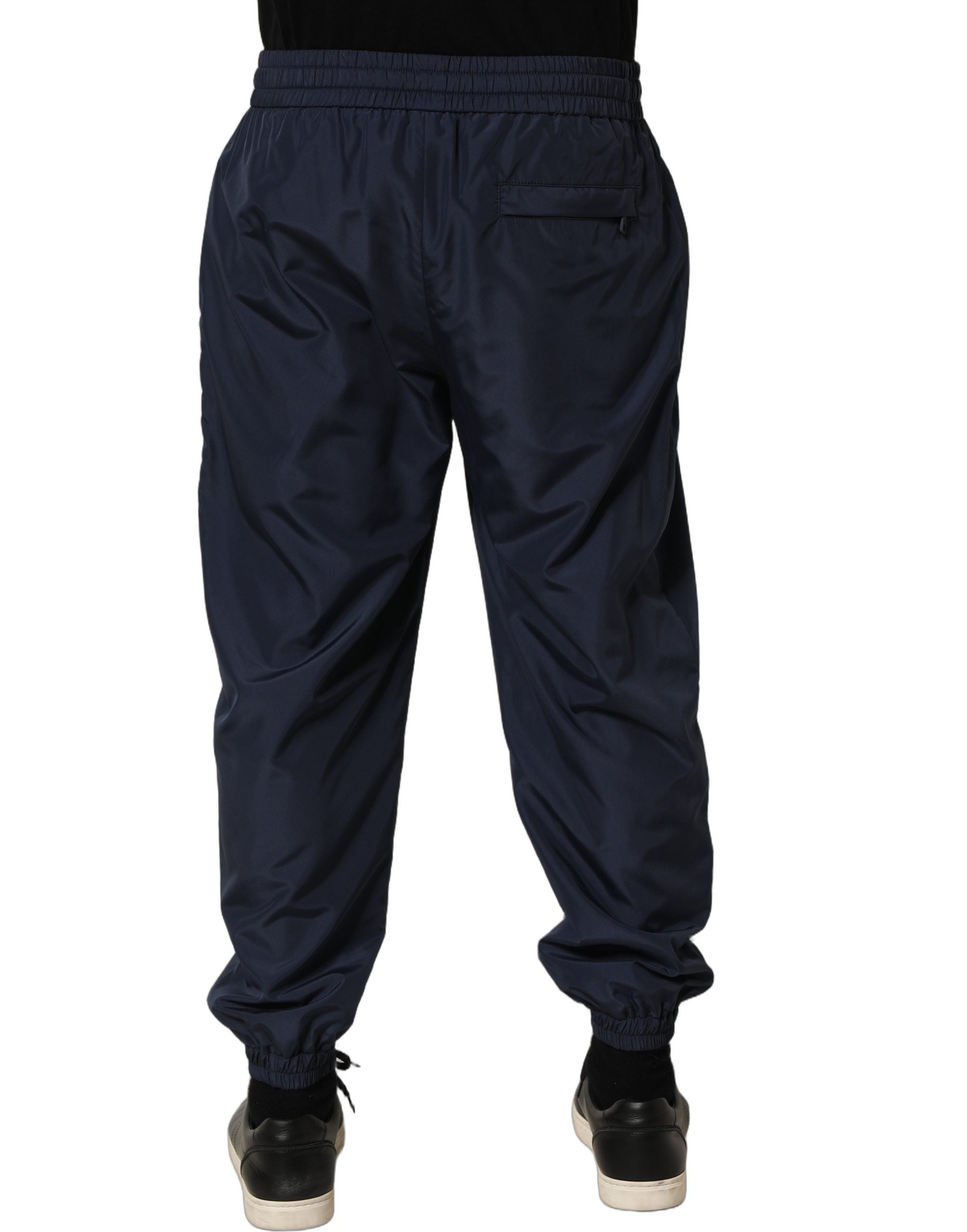 Dolce & Gabbana Dunkelblaue Jogginghose aus Polyester