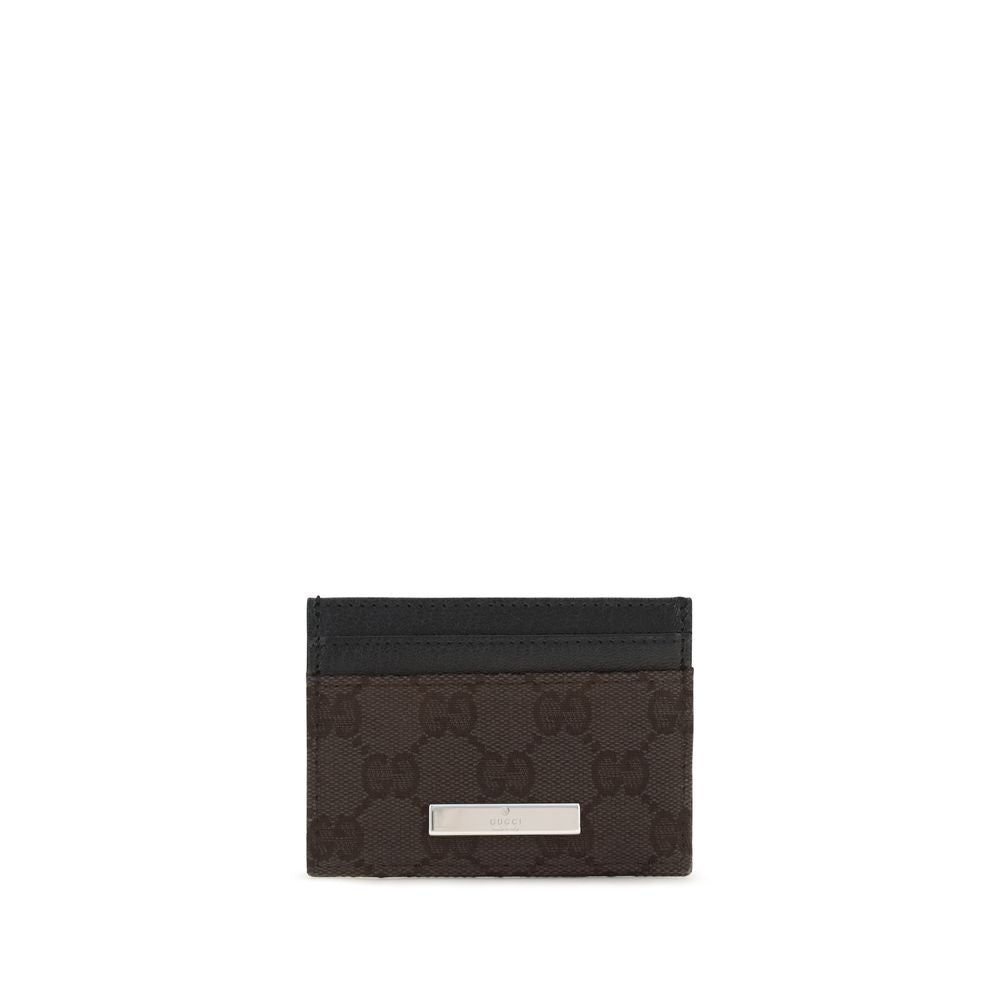 Gucci Braune Stoffgeldbörse