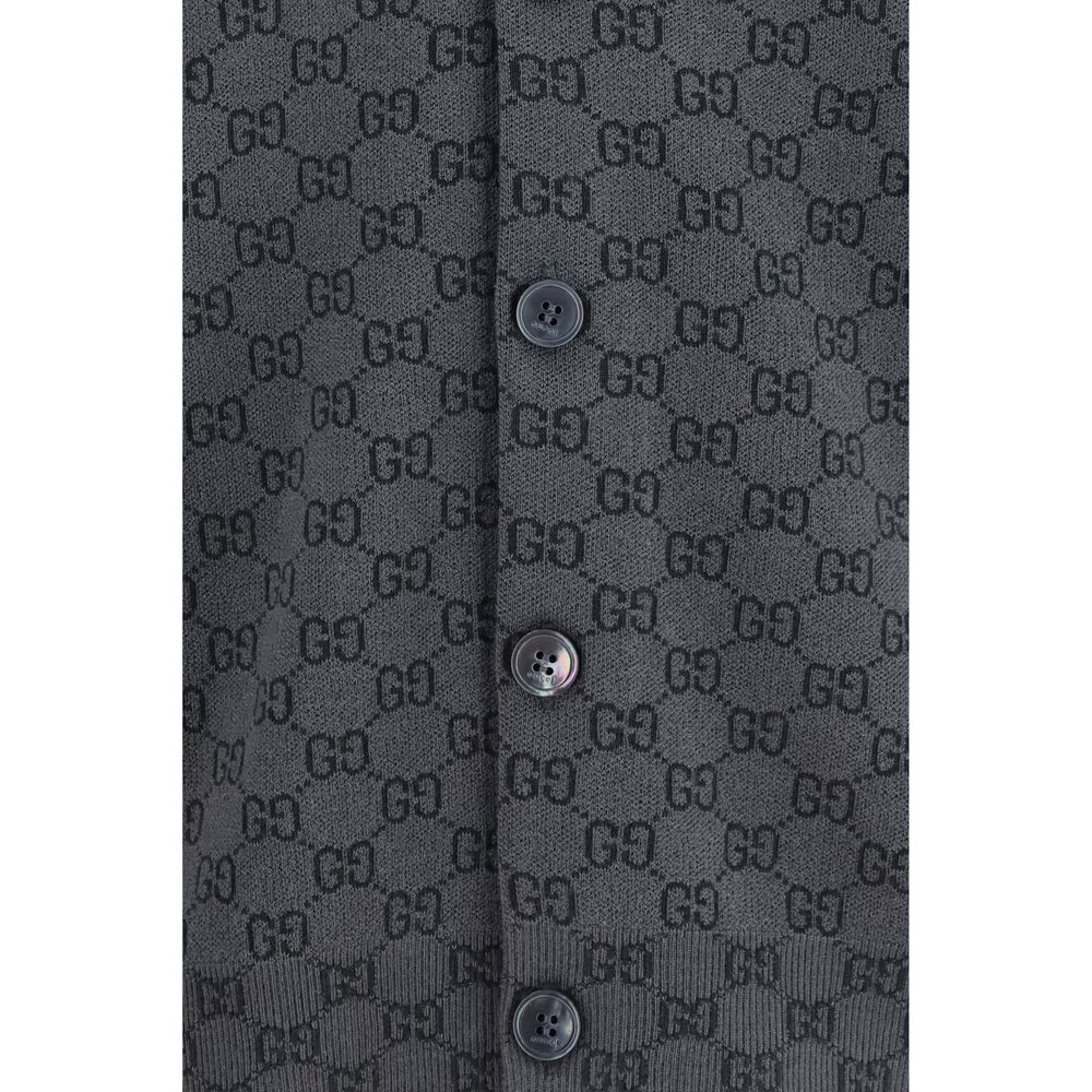 Gucci Grauer Woll Cardigan Ovis Aries