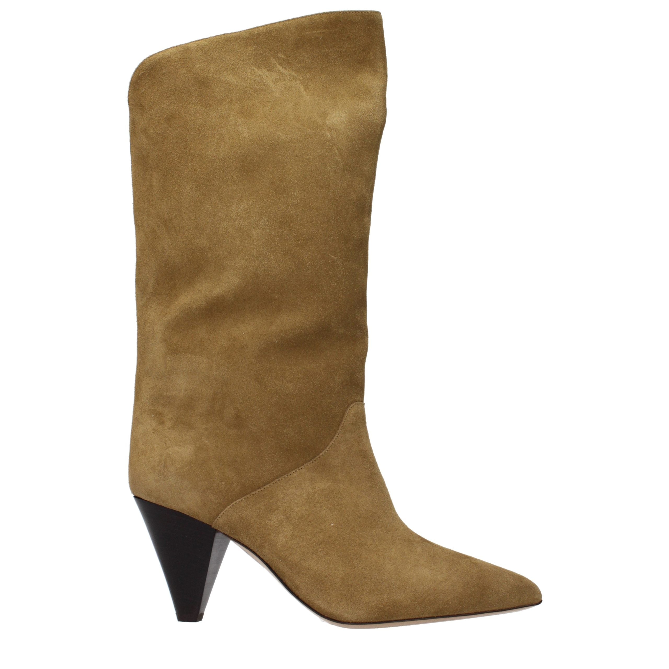 Isabel Marant Braune Leder-Stiefel mit hohem Absatz