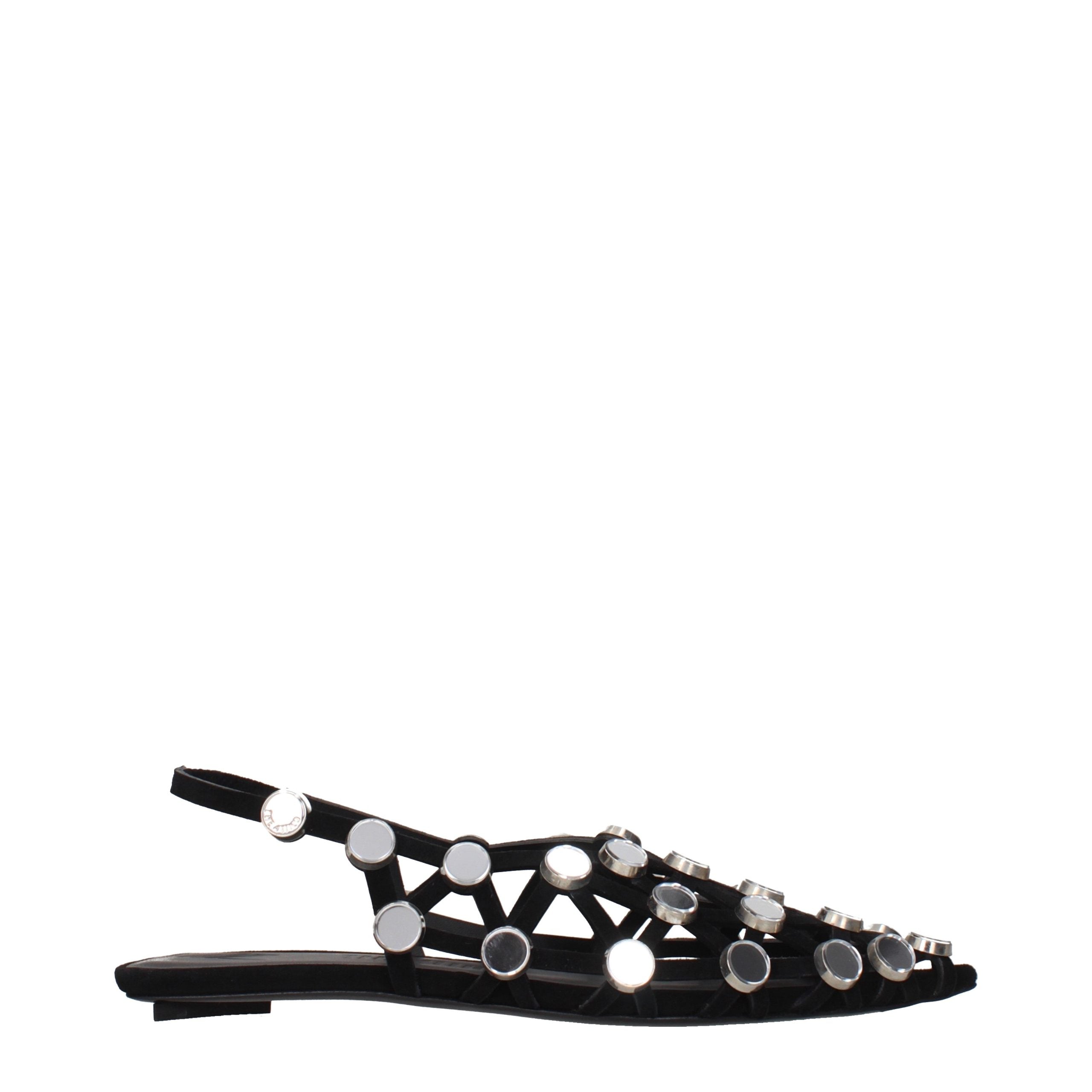 The Attico Schwarze Ballerinas aus Leder