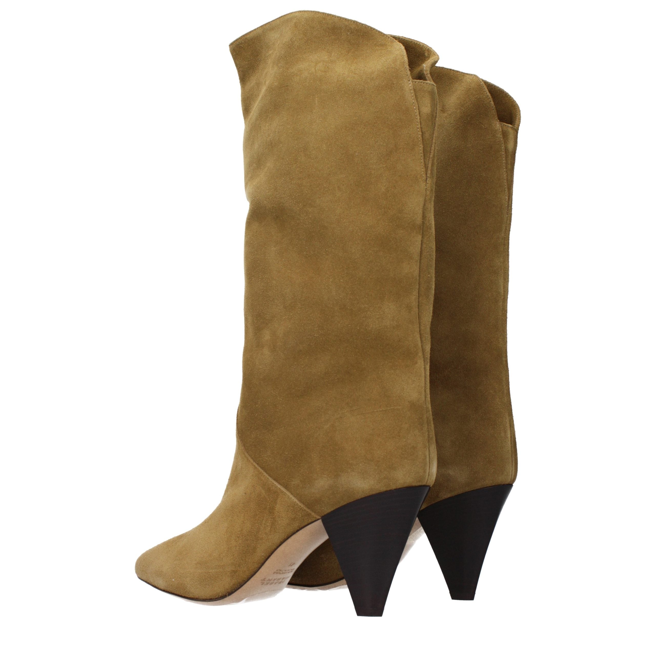 Isabel Marant Braune Leder-Stiefel mit hohem Absatz
