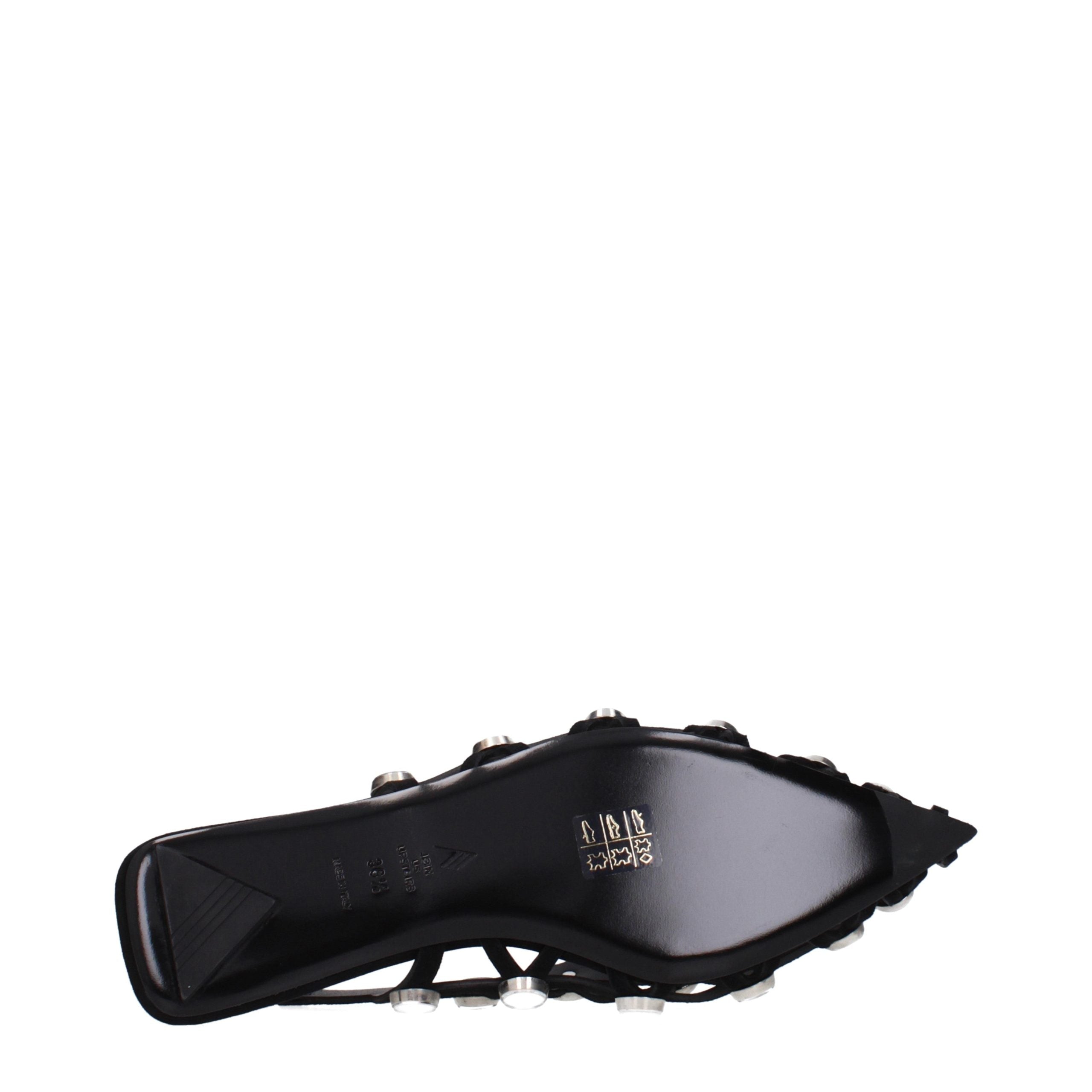 The Attico Schwarze Ballerinas aus Leder