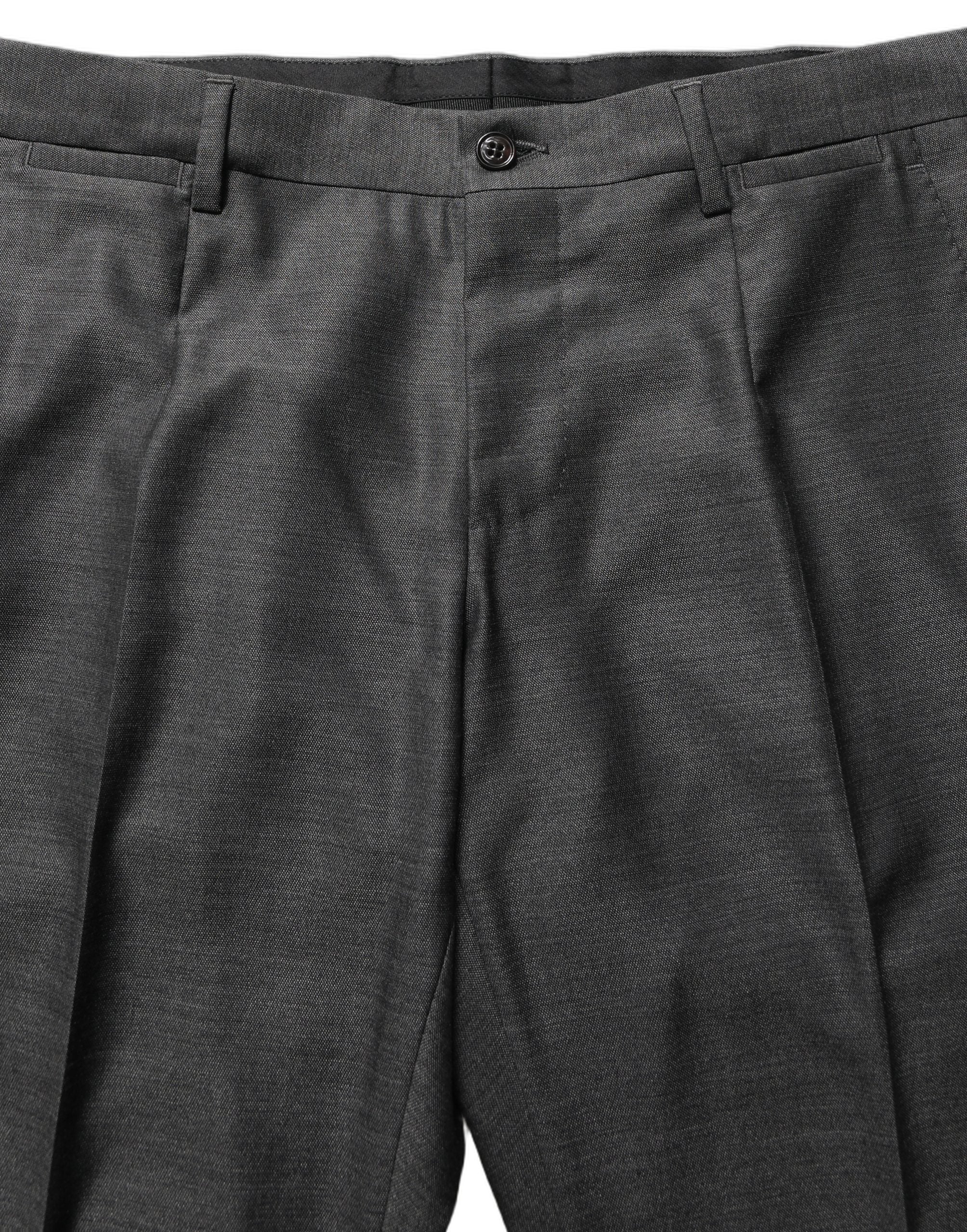 Dolce & Gabbana Grauer MARTINI Slim Fit Anzug im 3-Teiler-Look