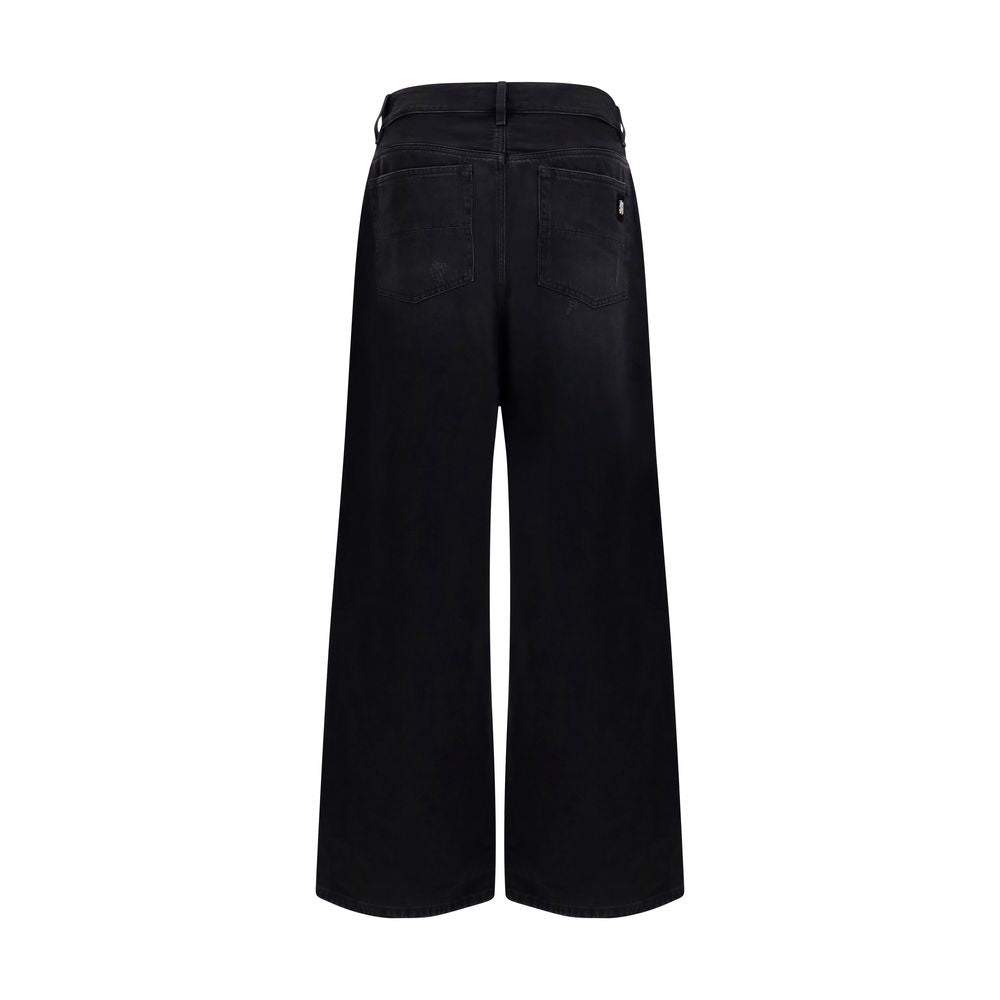 Amiri Schwarze Baumwolljeans Denim