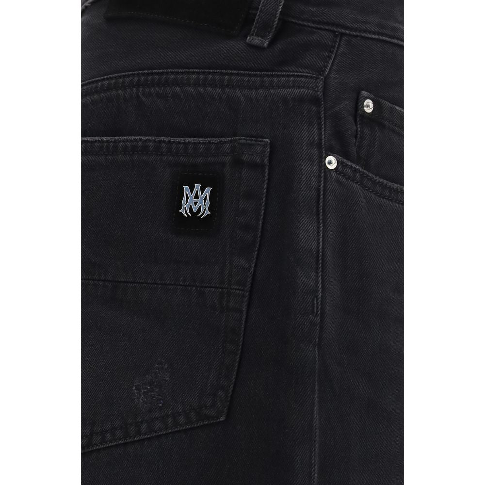 Amiri Schwarze Baumwolljeans Denim