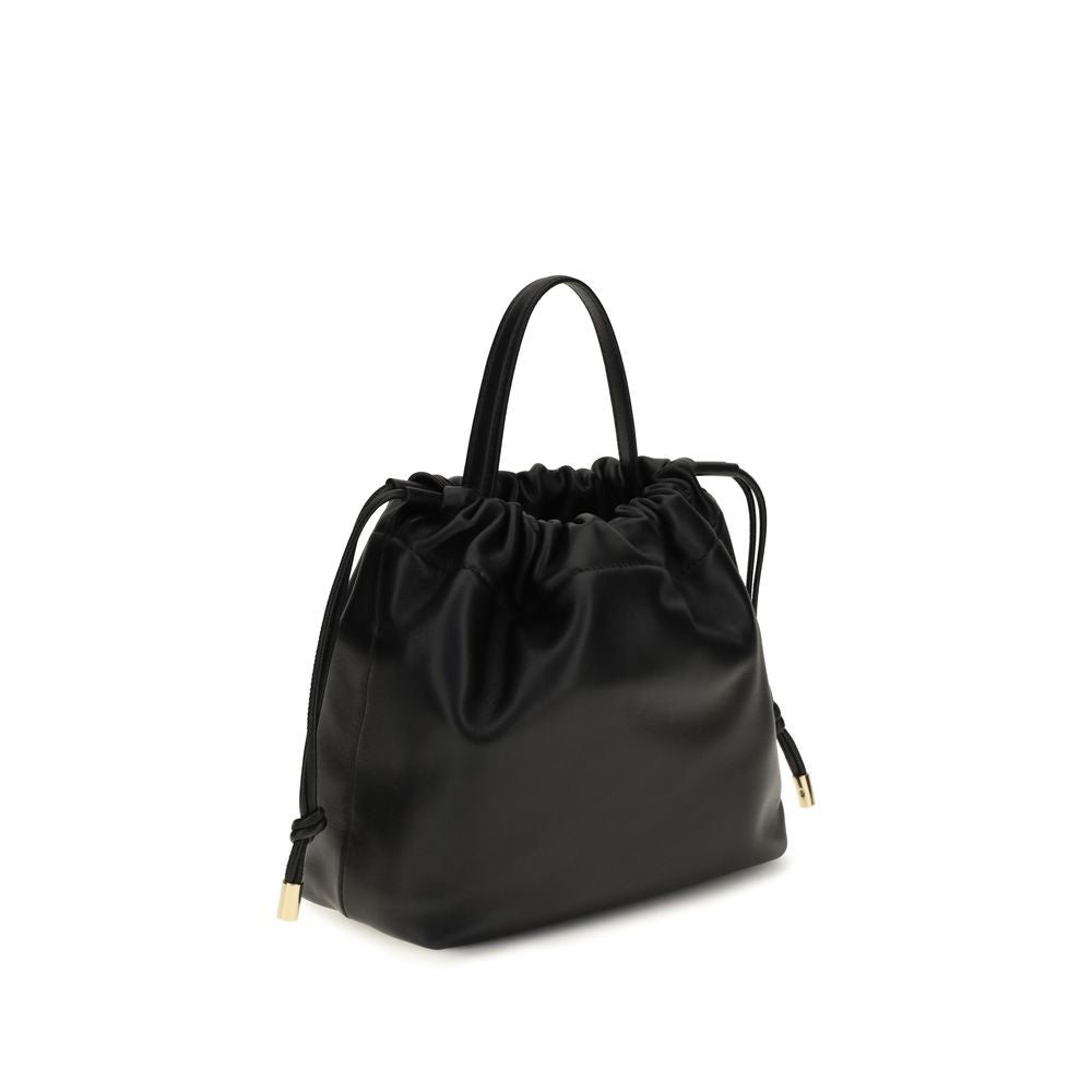 Chloé Schwarze Lammleder Schultertasche Ovis Aries Aries