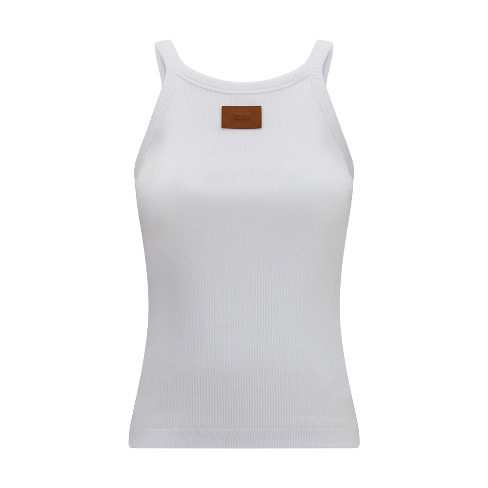 Fendi Weiße Baumwoll-Tanktops