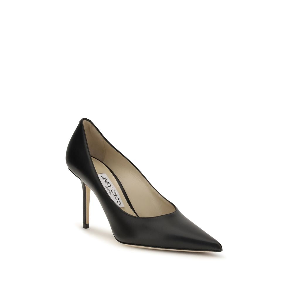 Jimmy Choo Schwarze Pumps aus Kalbsleder Bos Taurus mit hohem Absatz