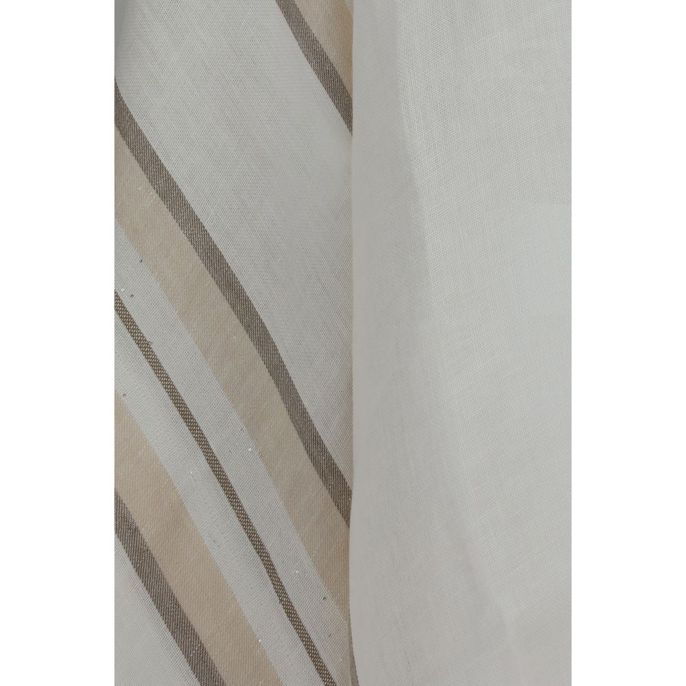 Brunello Cucinelli Beige Leinenponcho