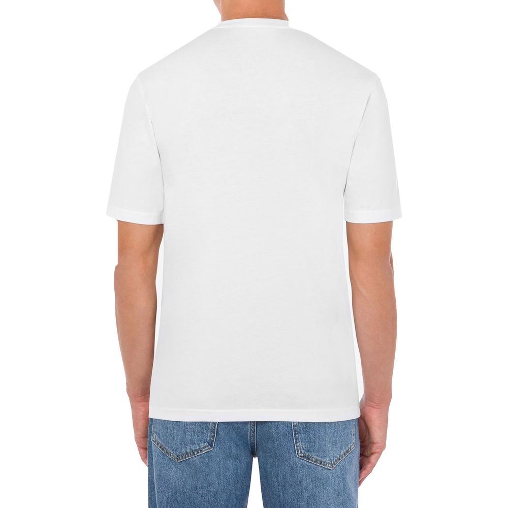 Moschino Weißes Baumwoll-T-Shirt