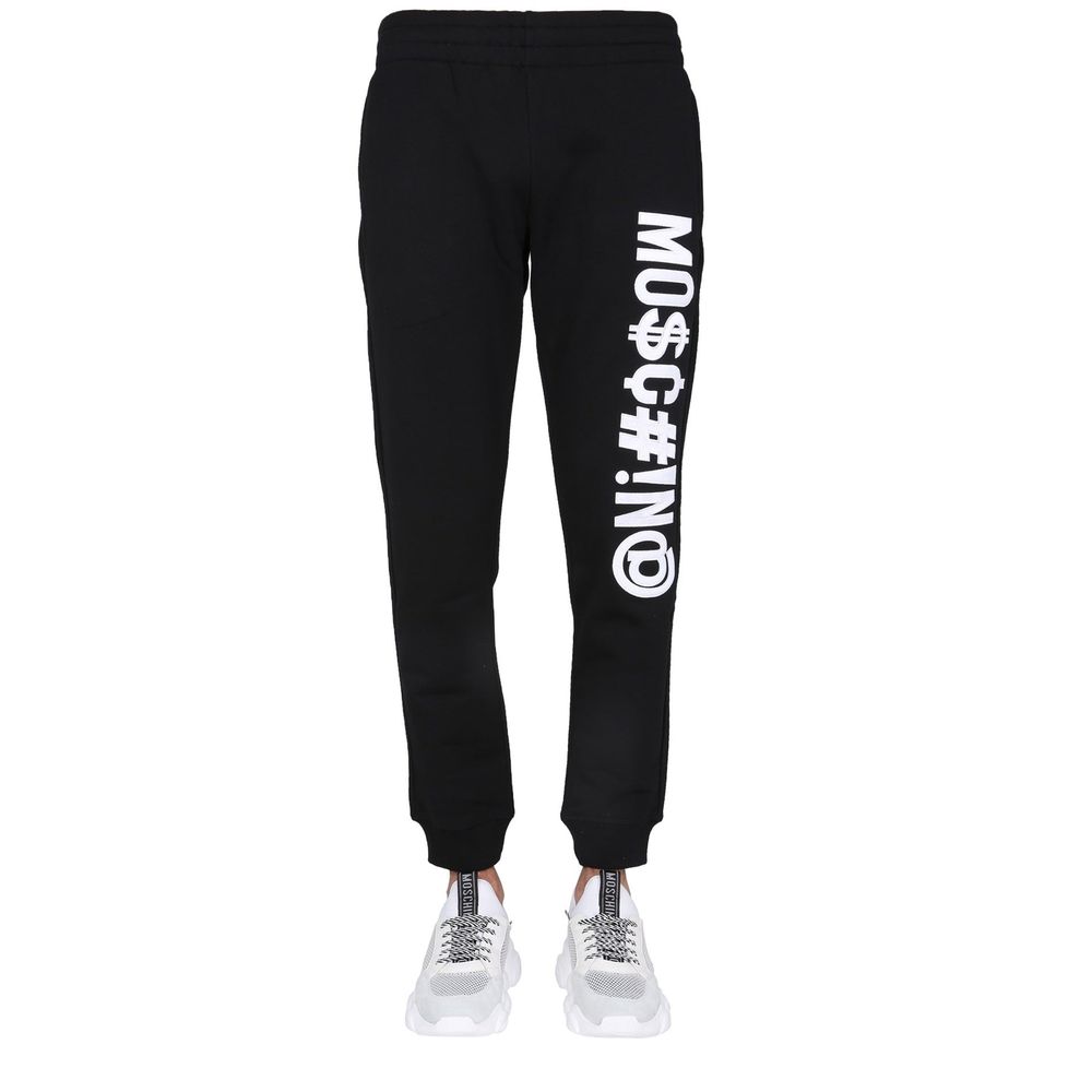 Moschino Couture Schwarze Baumwoll-Jogginghose (Trainingshose)