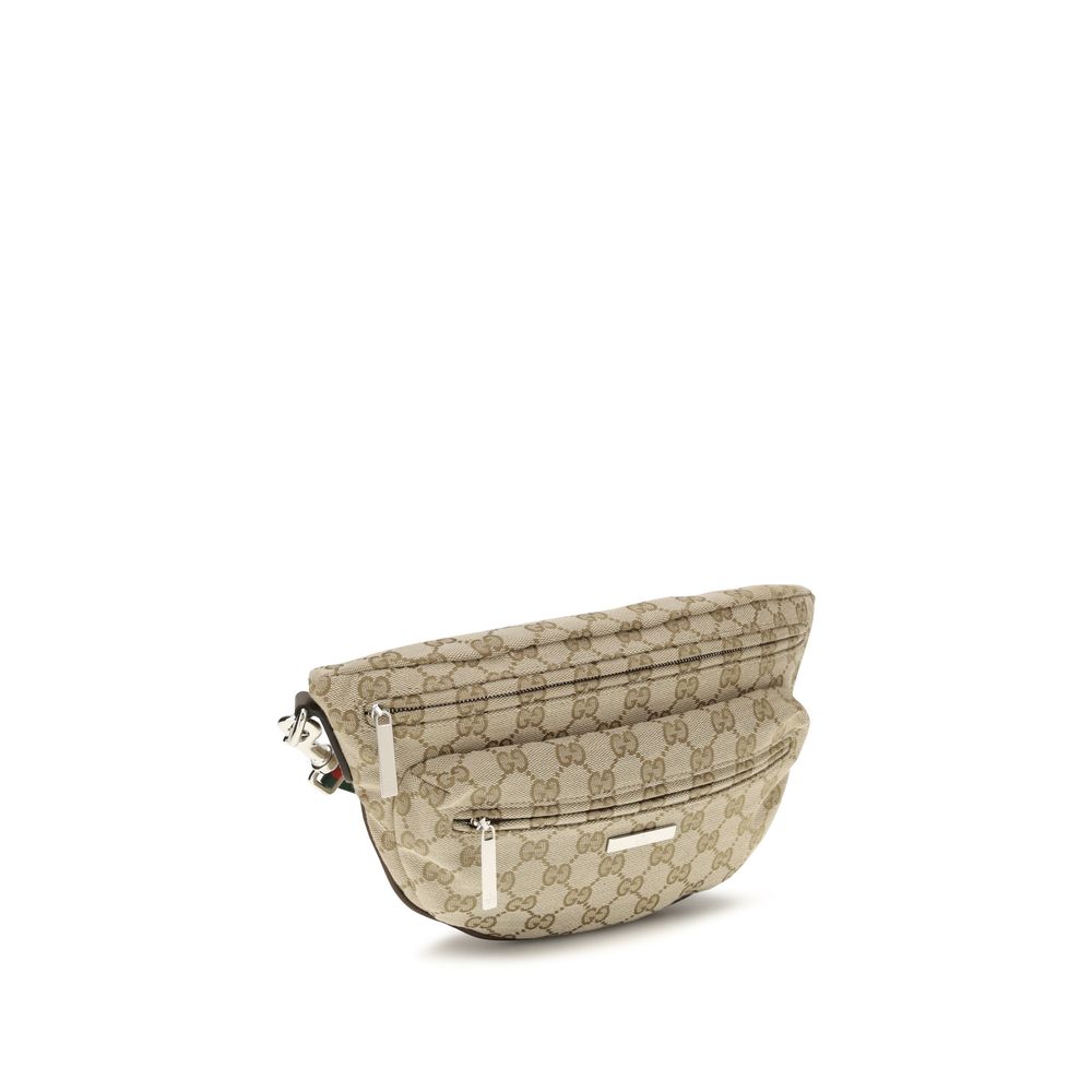 Gucci Beige Stoff-Schultertasche