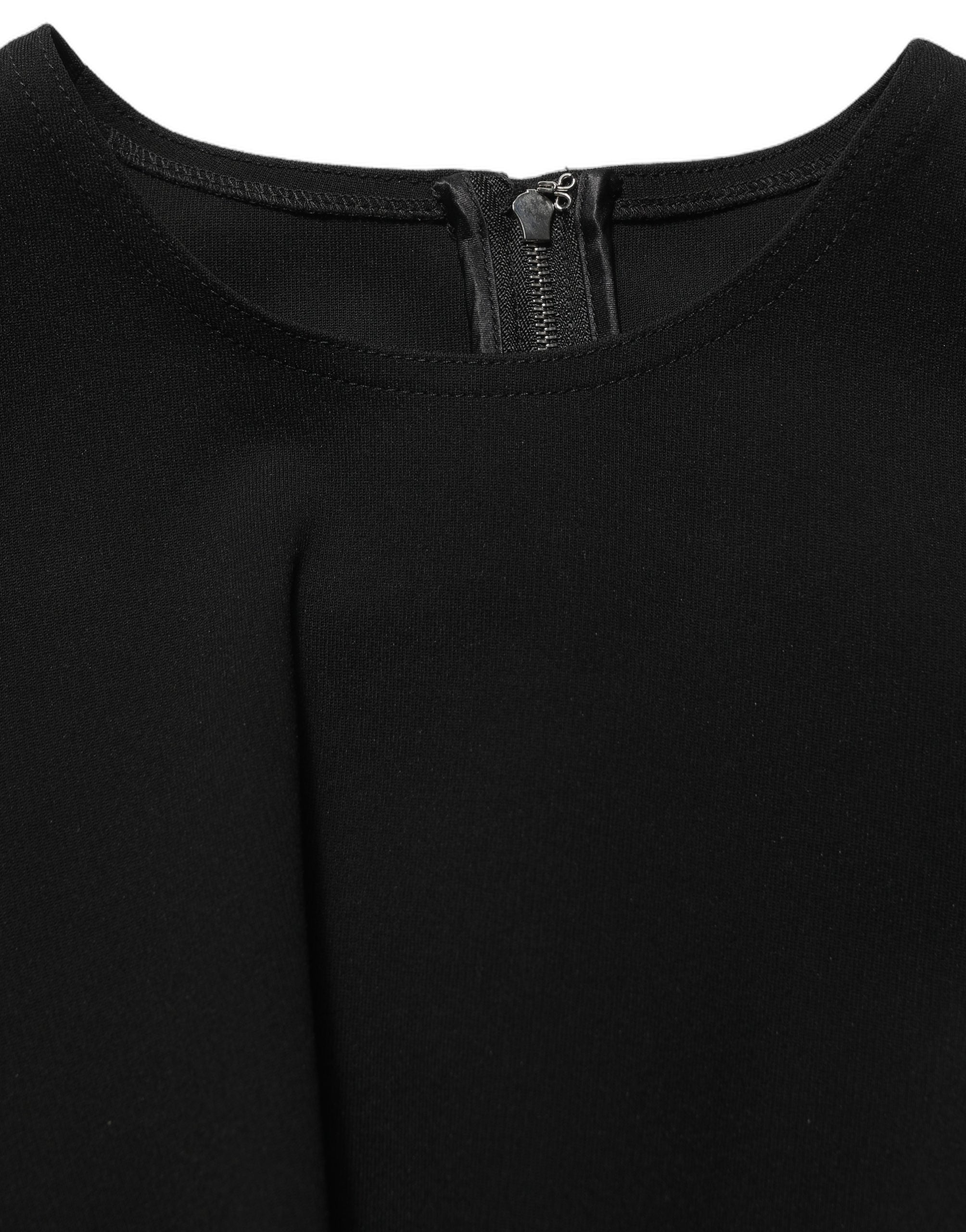 Dolce & Gabbana Schwarzes Maxikleid ohne Ärmel mit Cut-Out-Detail