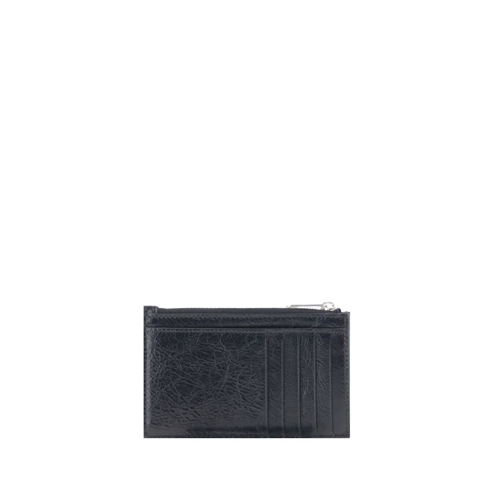 Balenciaga Schwarzes Lamm Ovis Aries Aries Portemonnaie