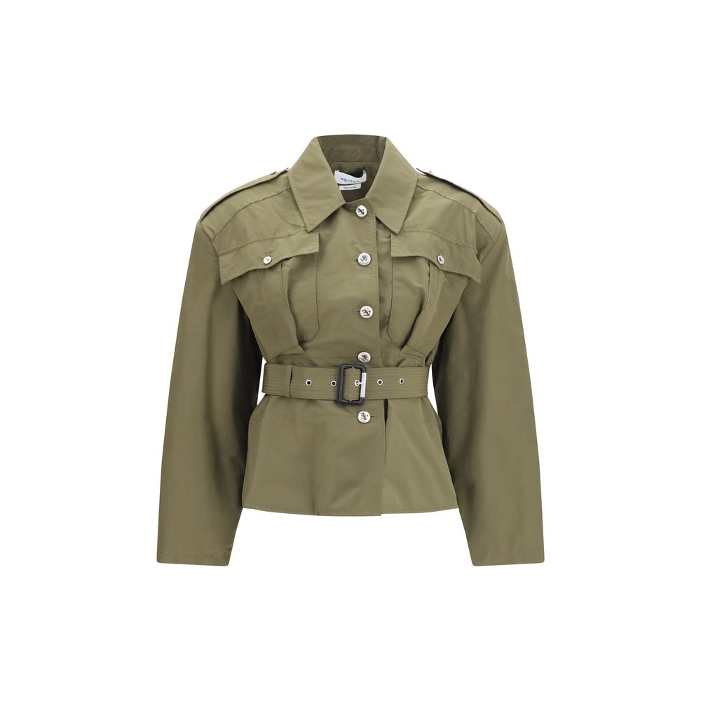 Alexander McQueen Baumwolljacke in Zweifarbenoptik