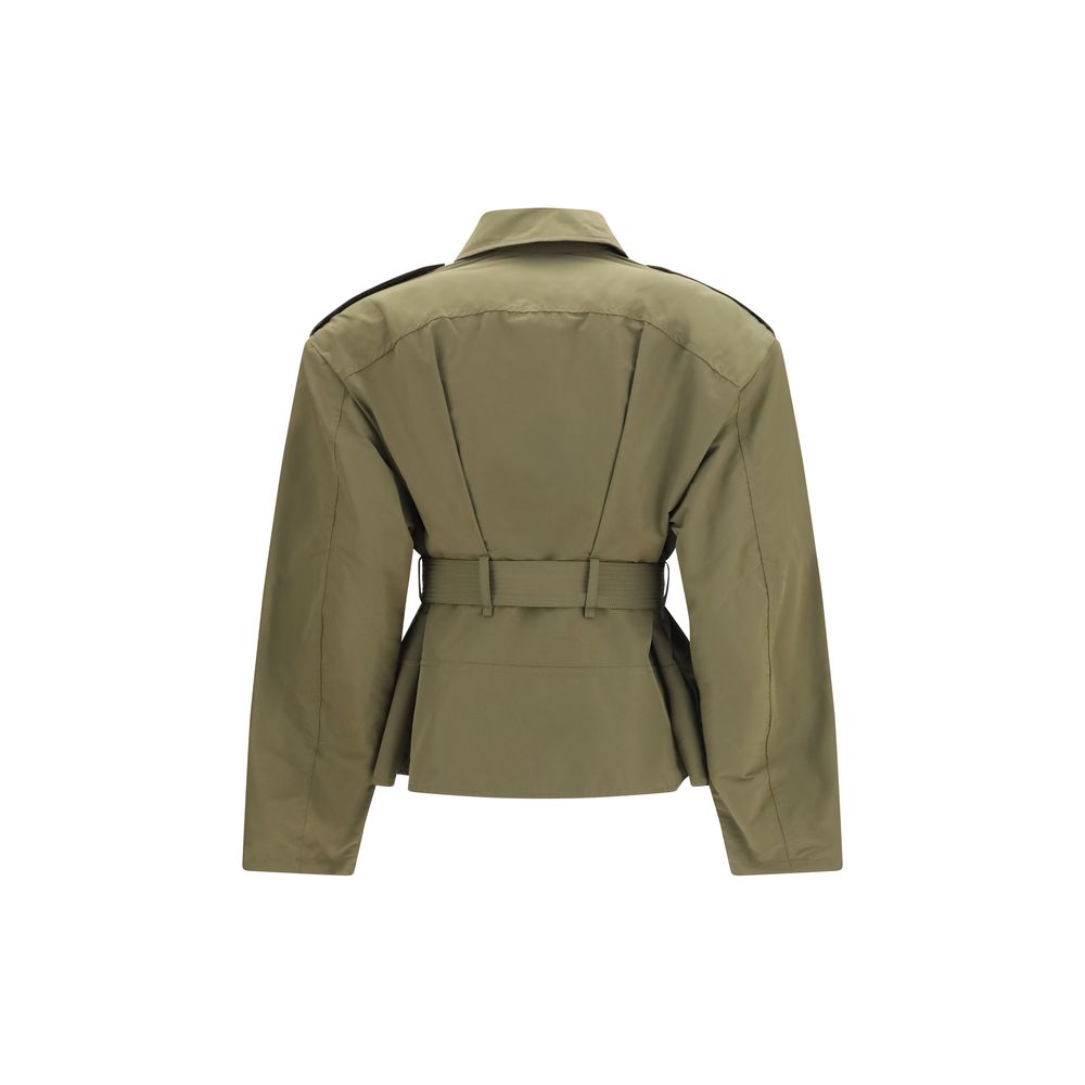 Alexander McQueen Baumwolljacke in Zweifarbenoptik