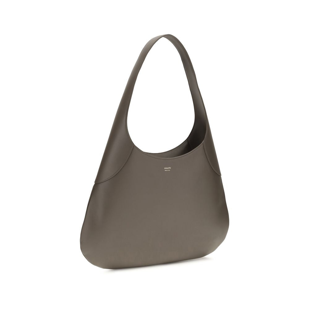 Khaite Graue Kalbsleder Bos Taurus Schultertasche