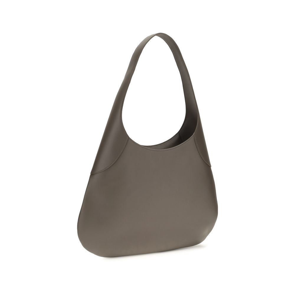 Khaite Graue Kalbsleder Bos Taurus Schultertasche
