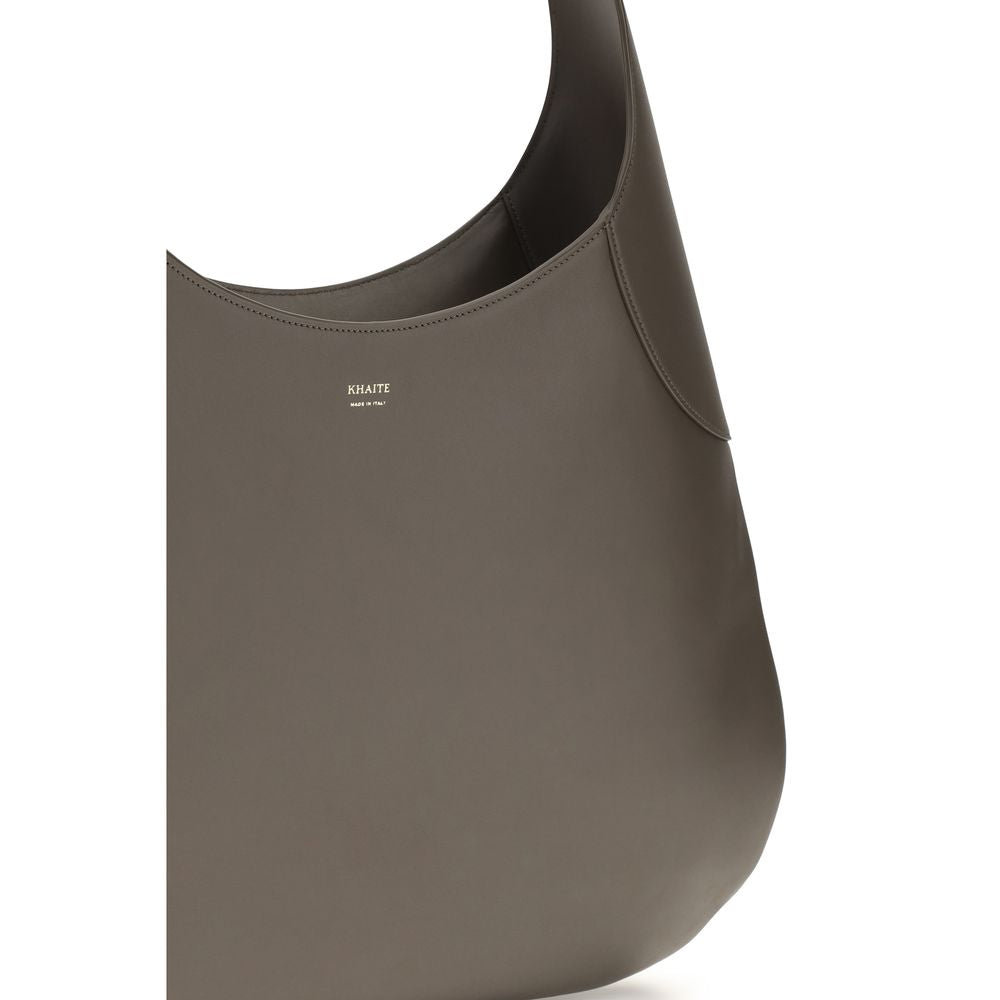 Khaite Graue Kalbsleder Bos Taurus Schultertasche