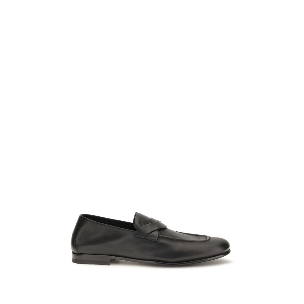 Tom Ford Schwarze "Bos Taurus" Kalbsleder Loafer zum Hineinschlüpfen