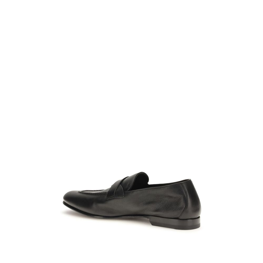 Tom Ford Schwarze "Bos Taurus" Kalbsleder Loafer zum Hineinschlüpfen