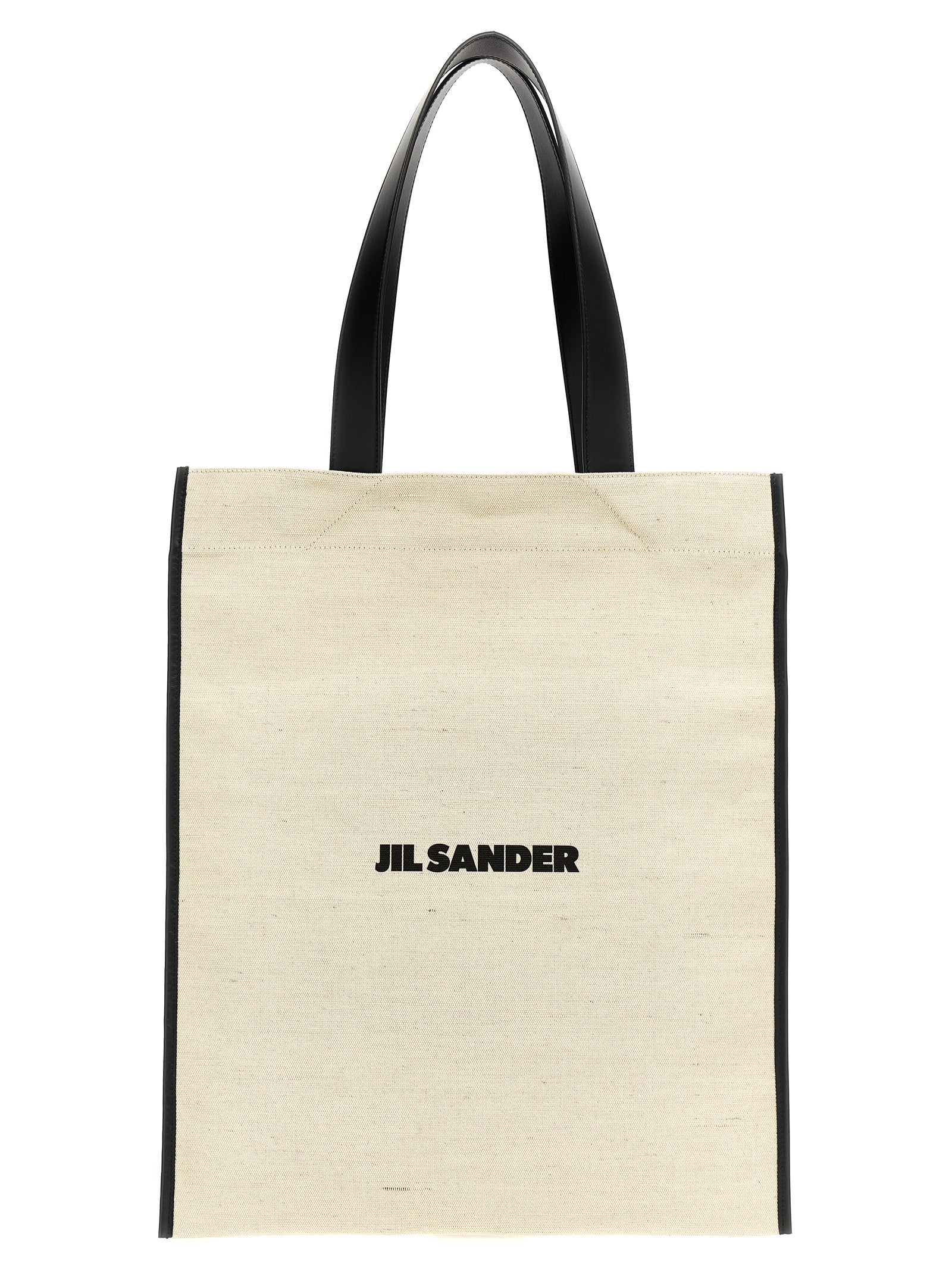 Jil Sander Zweifarbige Jute-Shopper