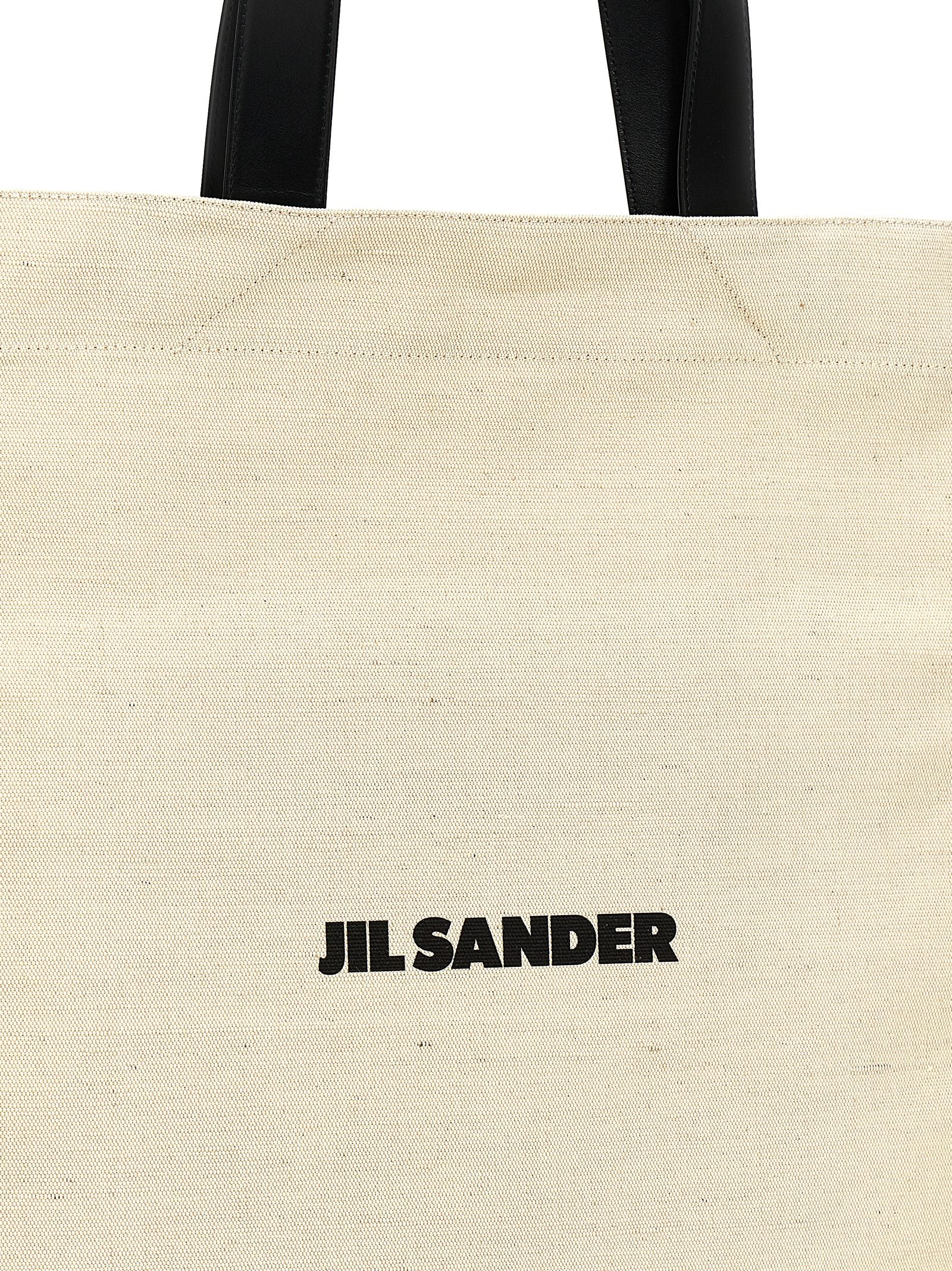 Jil Sander Zweifarbige Jute-Shopper