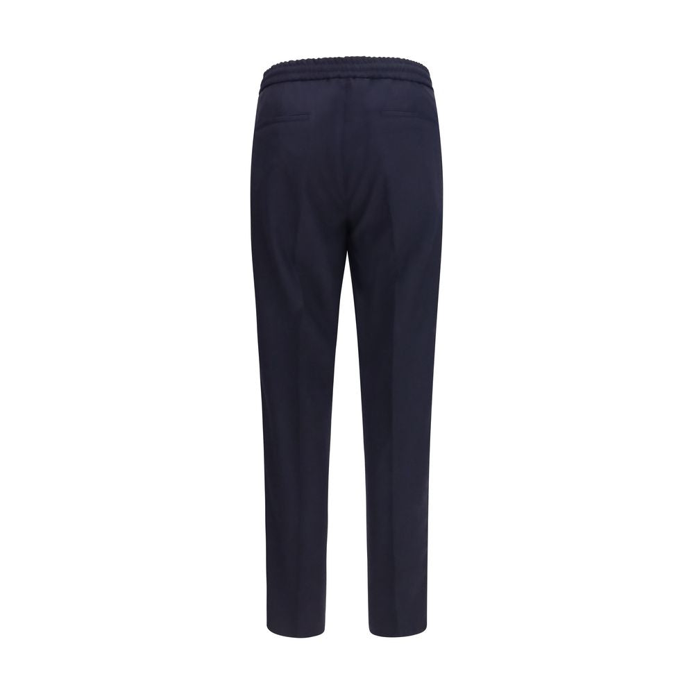 Brunello Cucinelli Blaue Hose aus Wolle Oves Aries