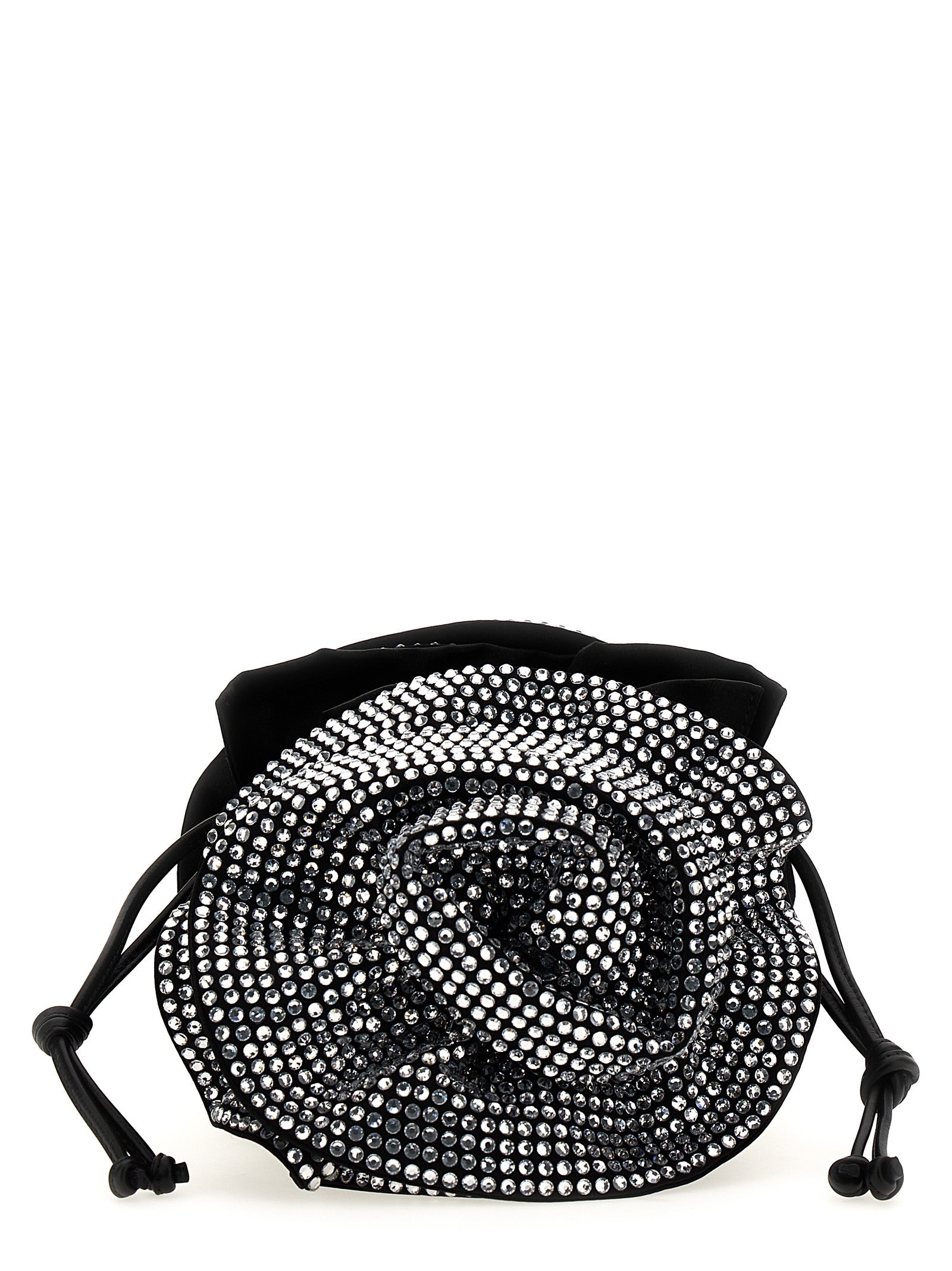 Magda Butrym Schwarze Crossbody Bag aus Viskose