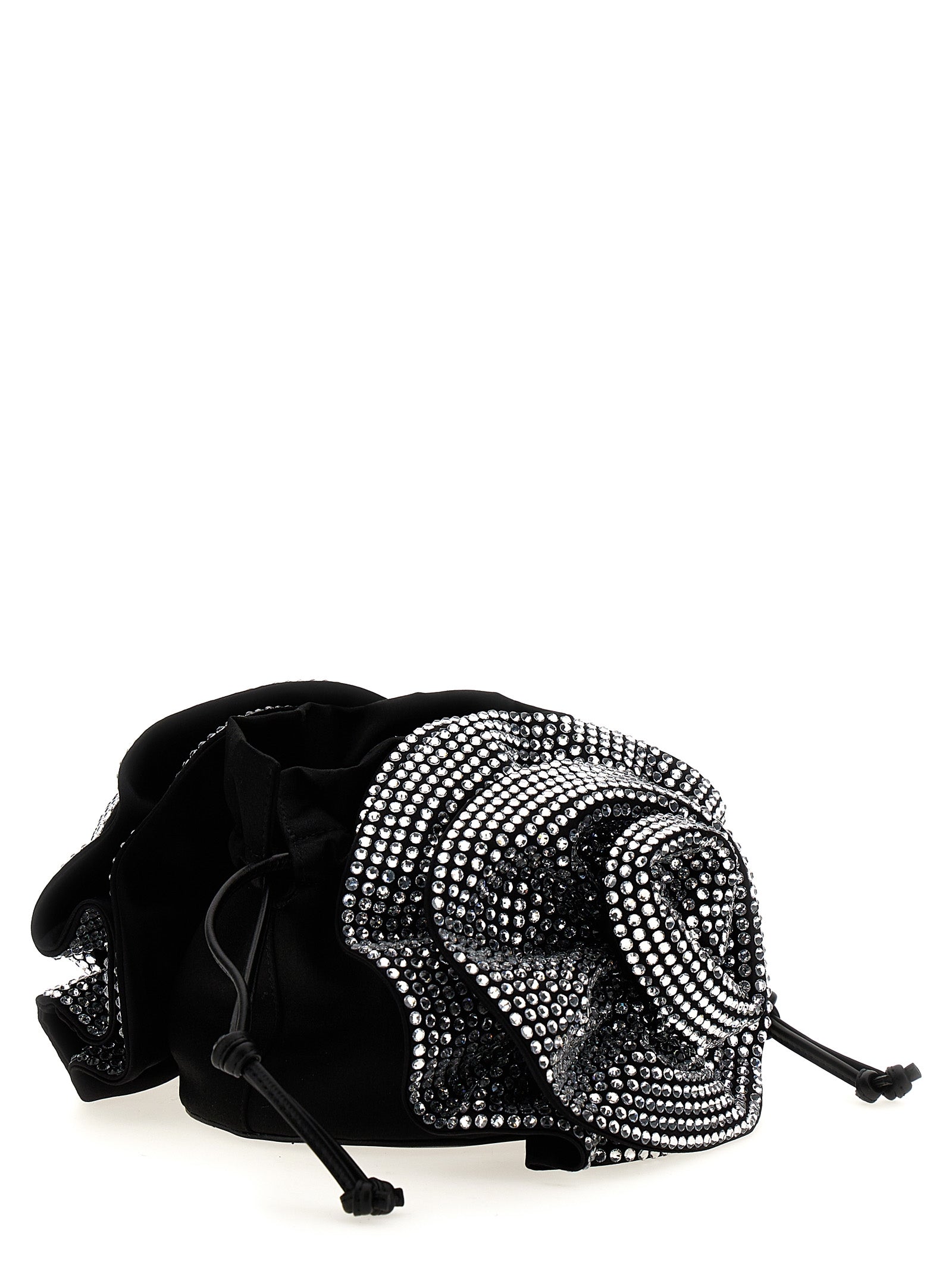 Magda Butrym Schwarze Crossbody Bag aus Viskose