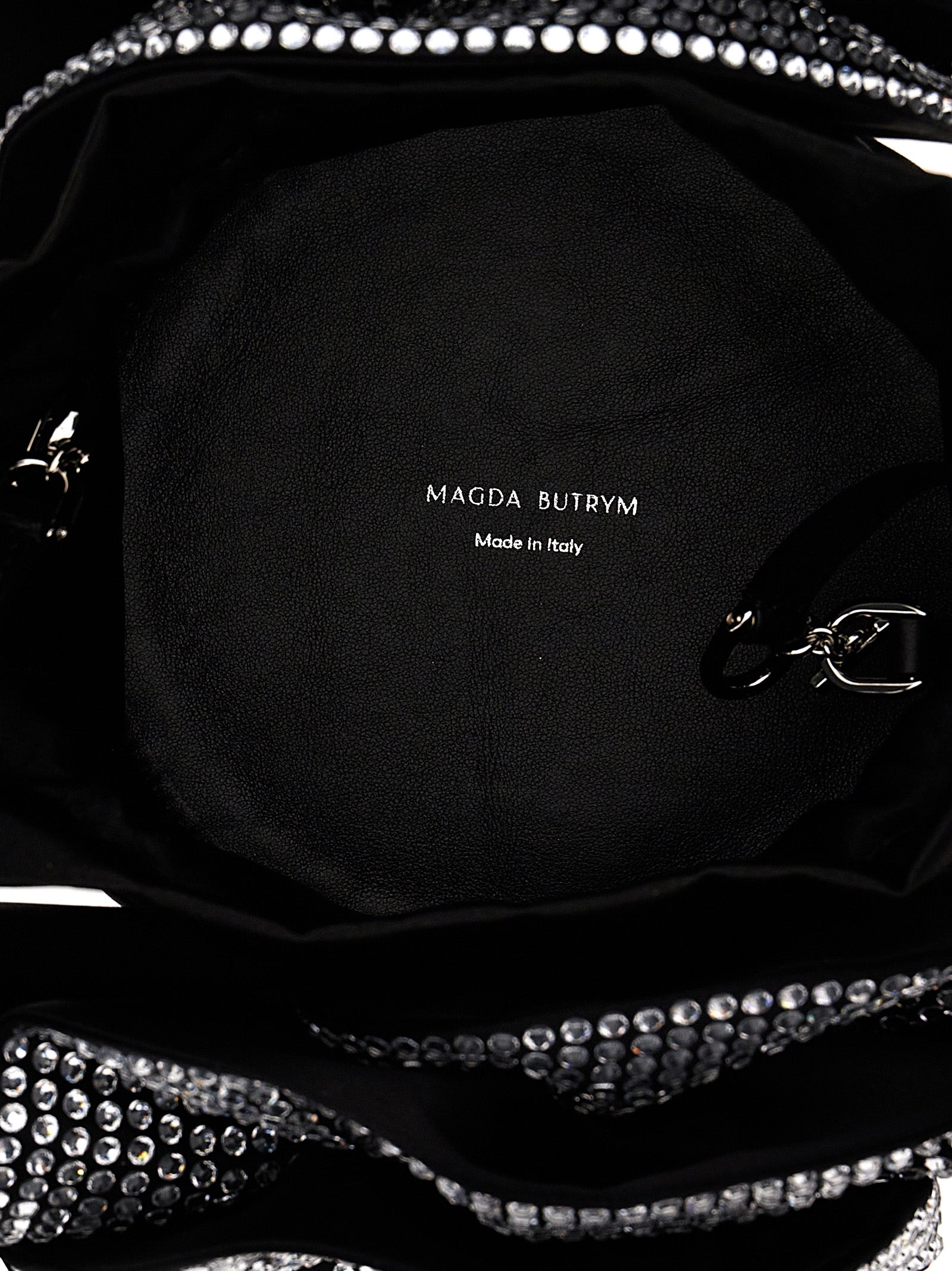 Magda Butrym Schwarze Crossbody Bag aus Viskose