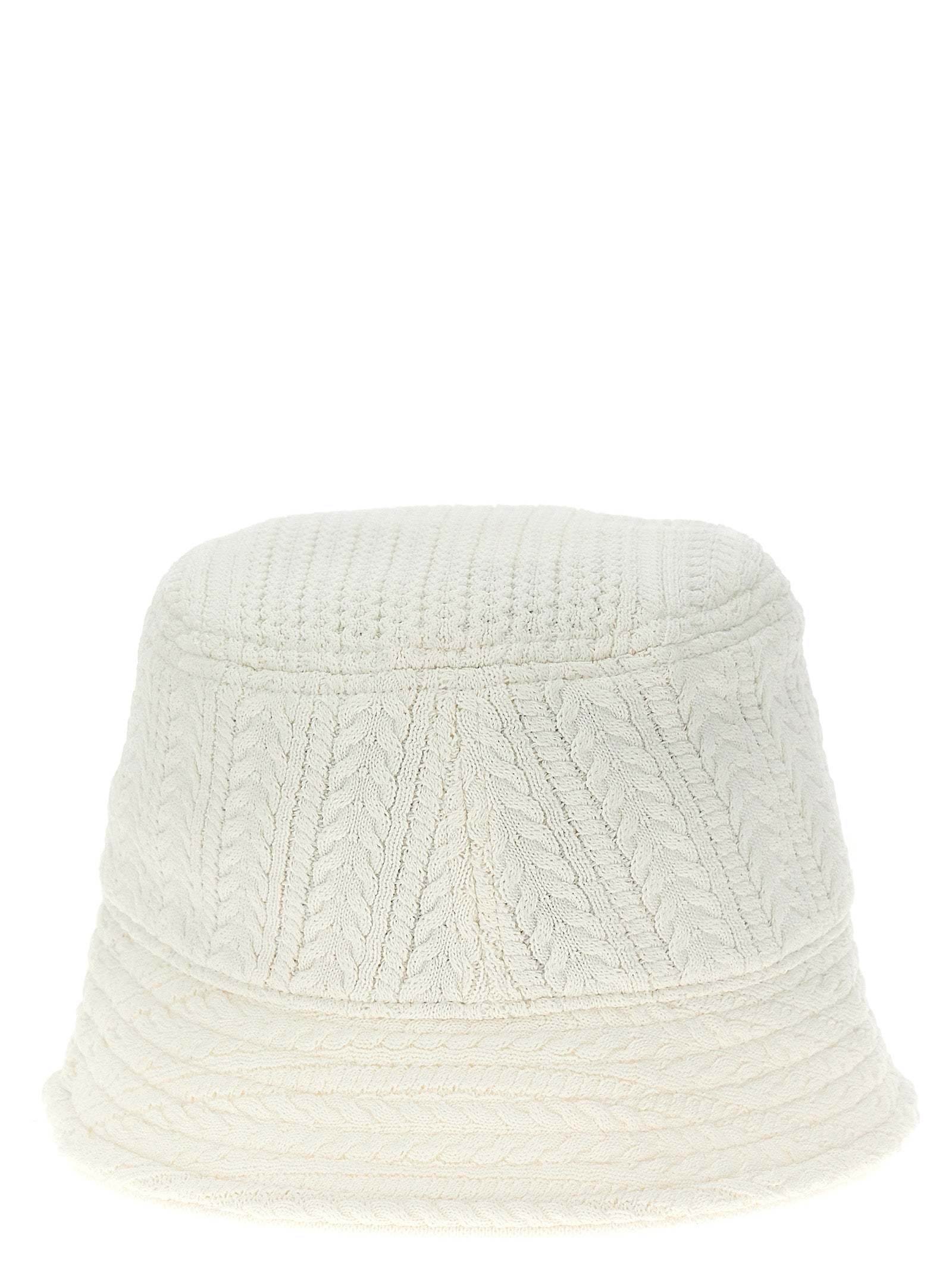 Jacquemus Weißer Eimerhut aus Viskose