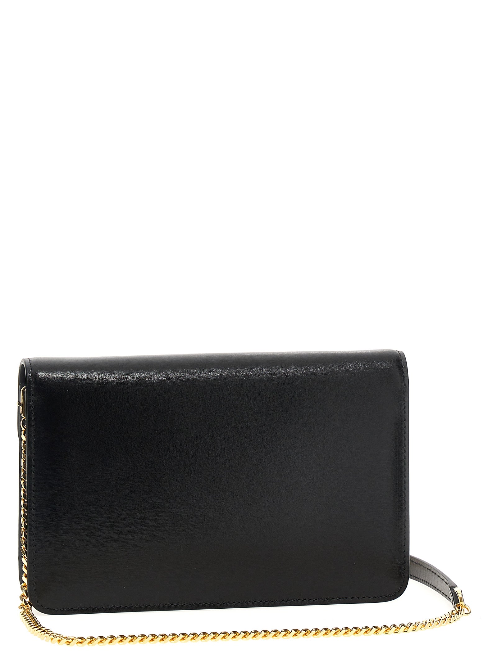 Tom Ford Schwarze Leder Umhängetasche