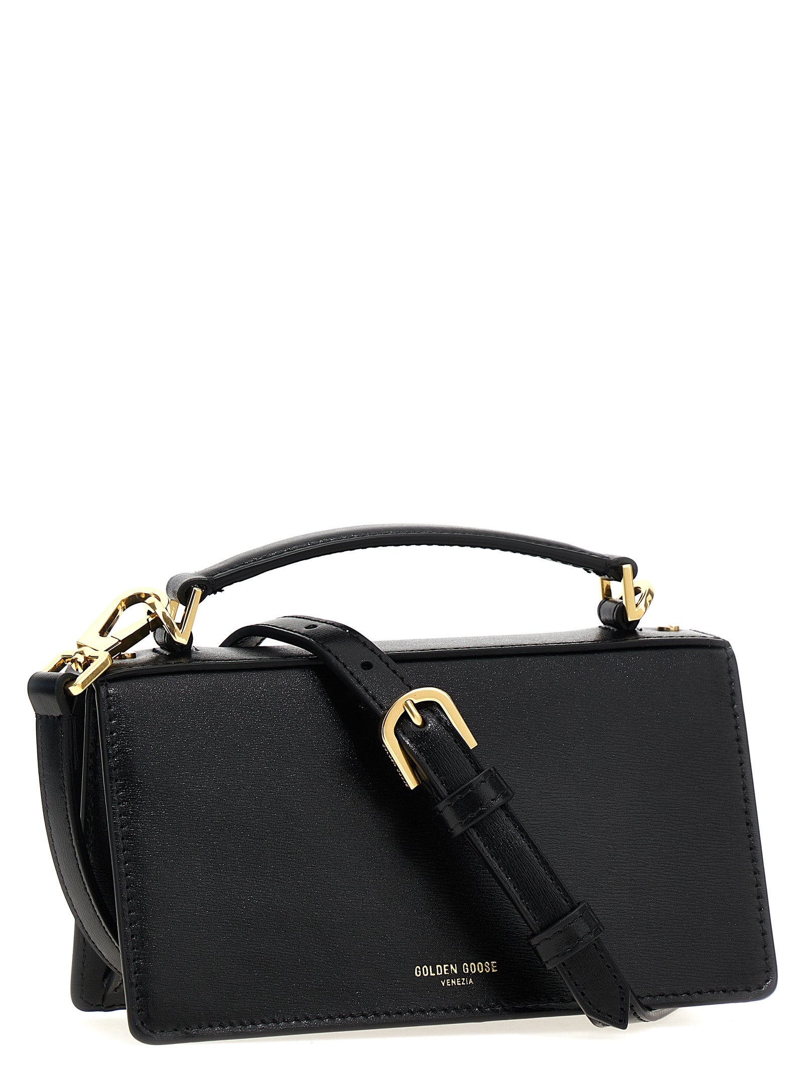 Golden Goose Schwarze Kalbsleder-Handtasche