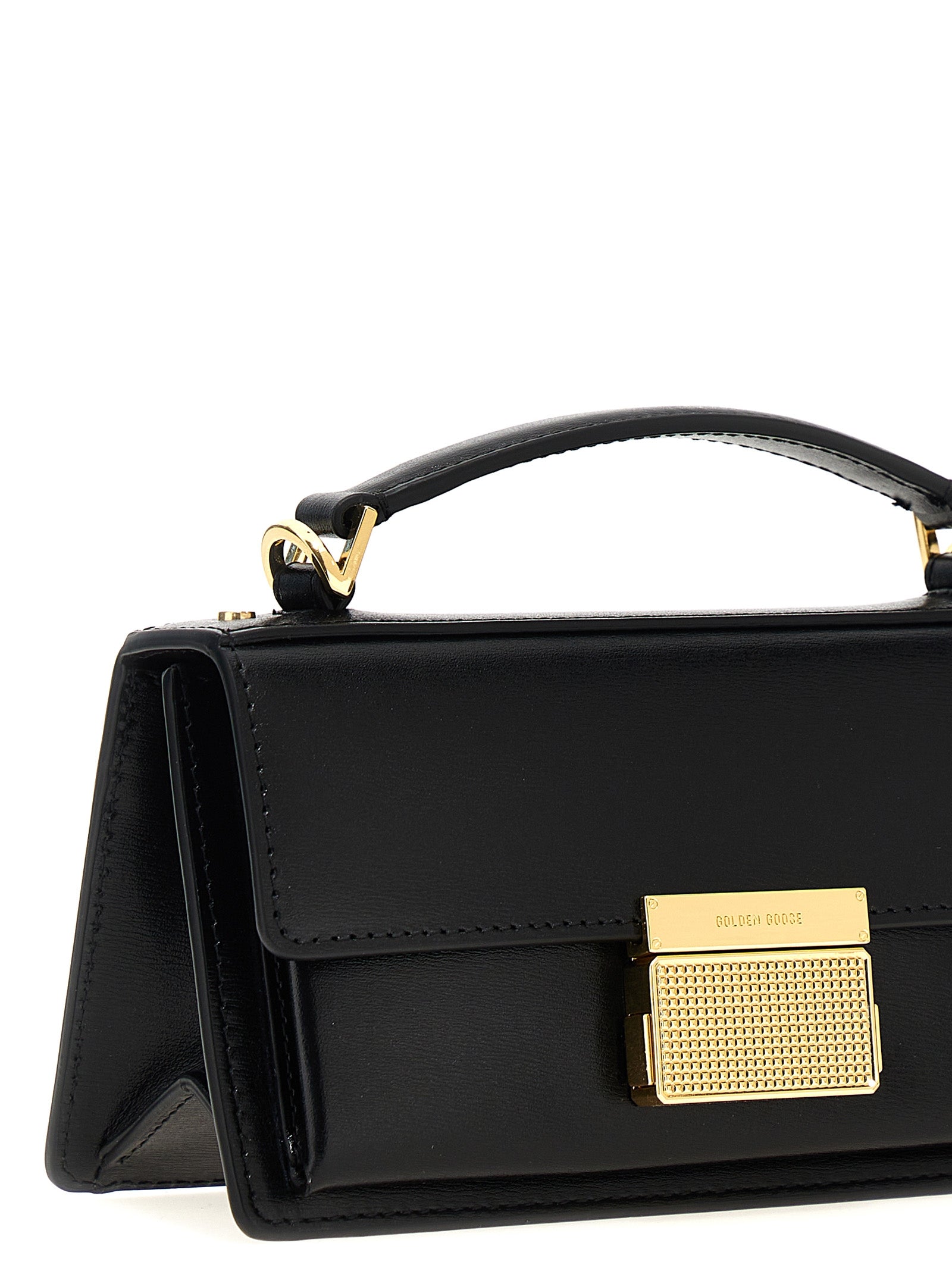 Golden Goose Schwarze Kalbsleder-Handtasche