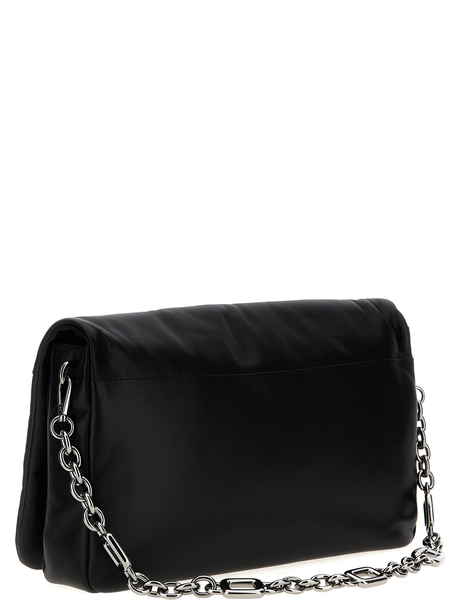 Roger Vivier Schwarze Leder Umhängetasche
